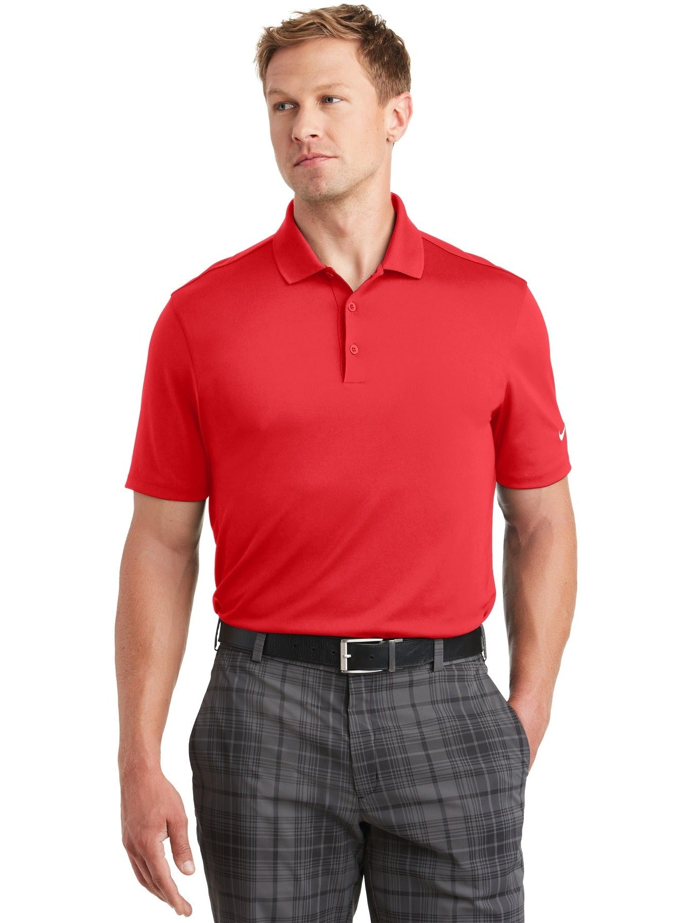 NIKE Dri-FIT Classic Fit Players Polo with Flat Knit Collar