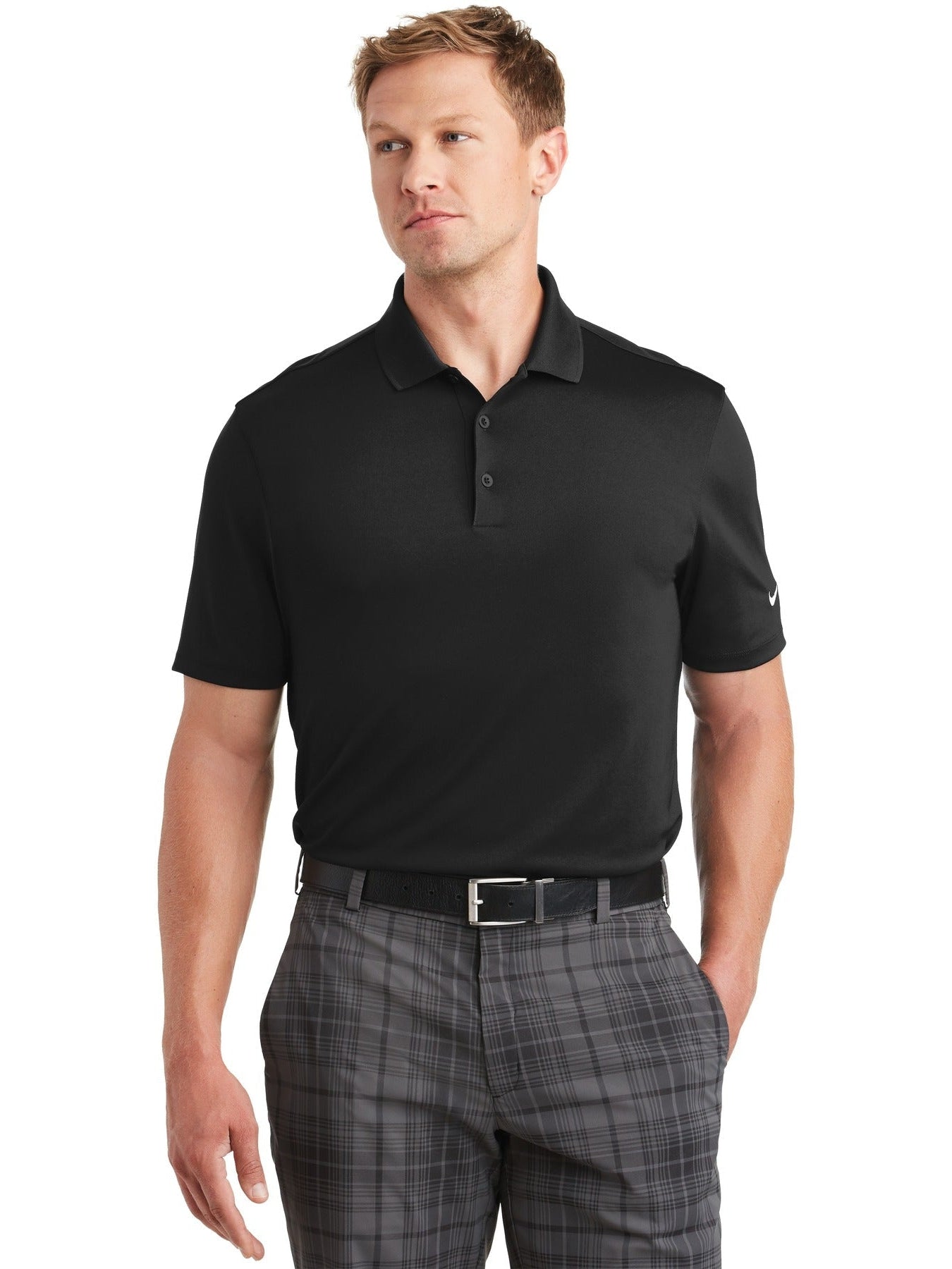 NIKE Dri-FIT Classic Fit Players Polo with Flat Knit Collar
