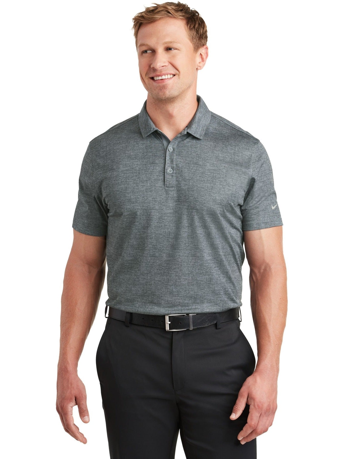 NIKE Dri-FIT Crosshatch Polo