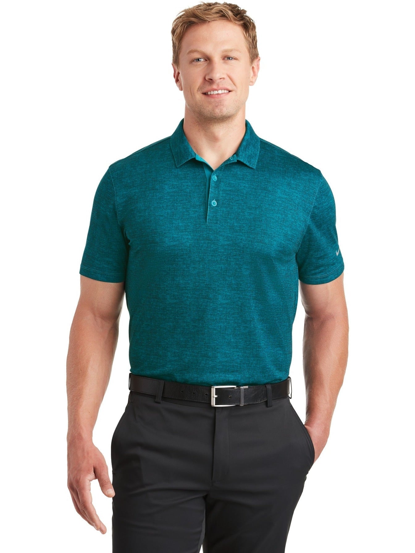 NIKE Dri-FIT Crosshatch Polo