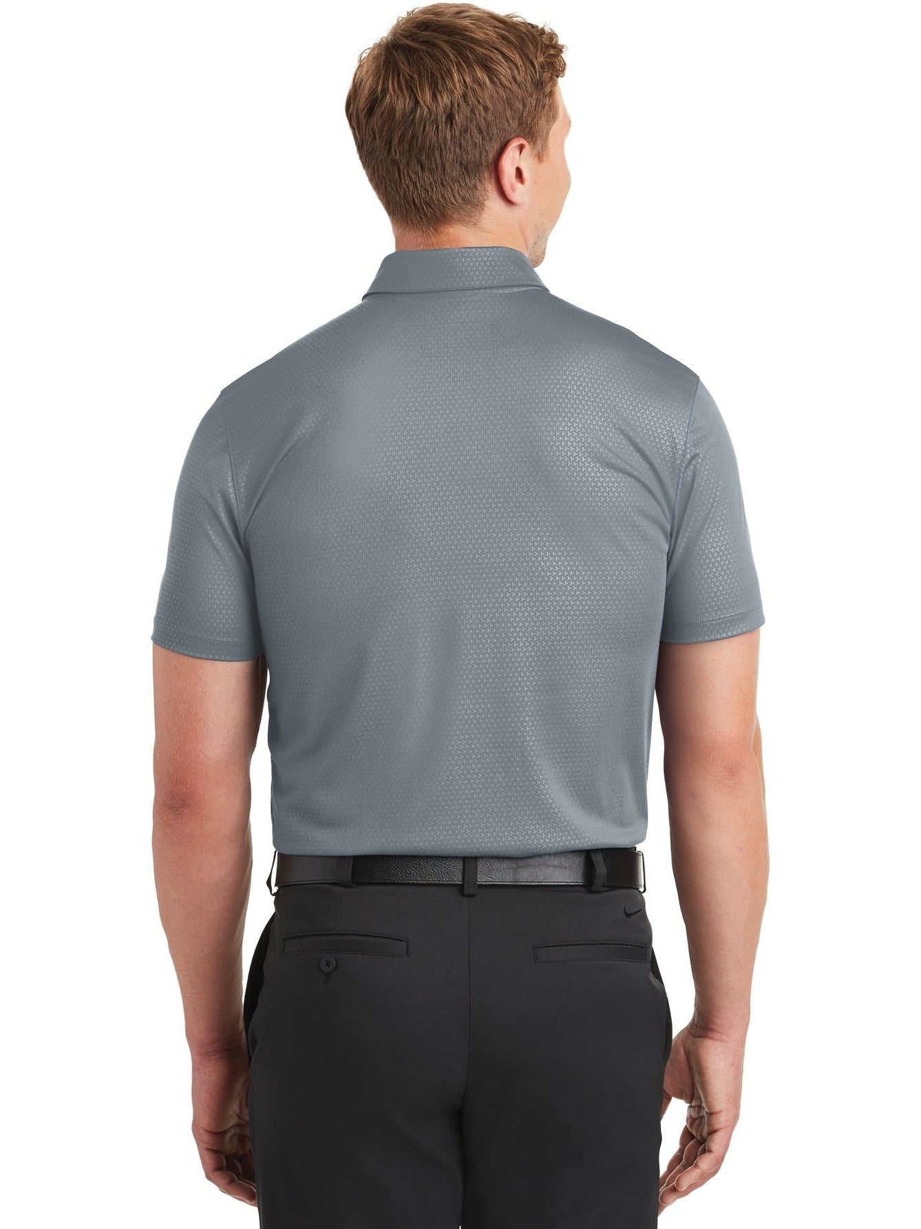 NIKE Dri-FIT Embossed Tri-Blade Polo