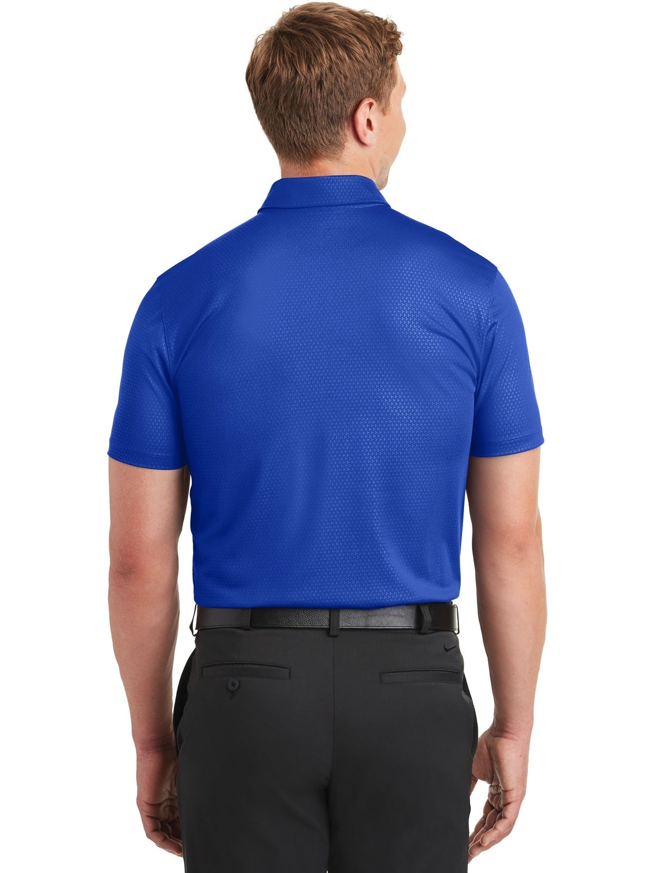 NIKE Dri-FIT Embossed Tri-Blade Polo