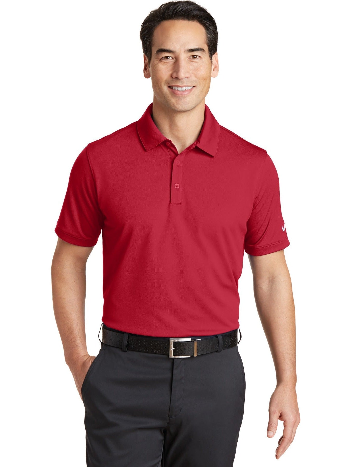 NIKE Dri-FIT Solid Icon Pique Modern Fit Polo