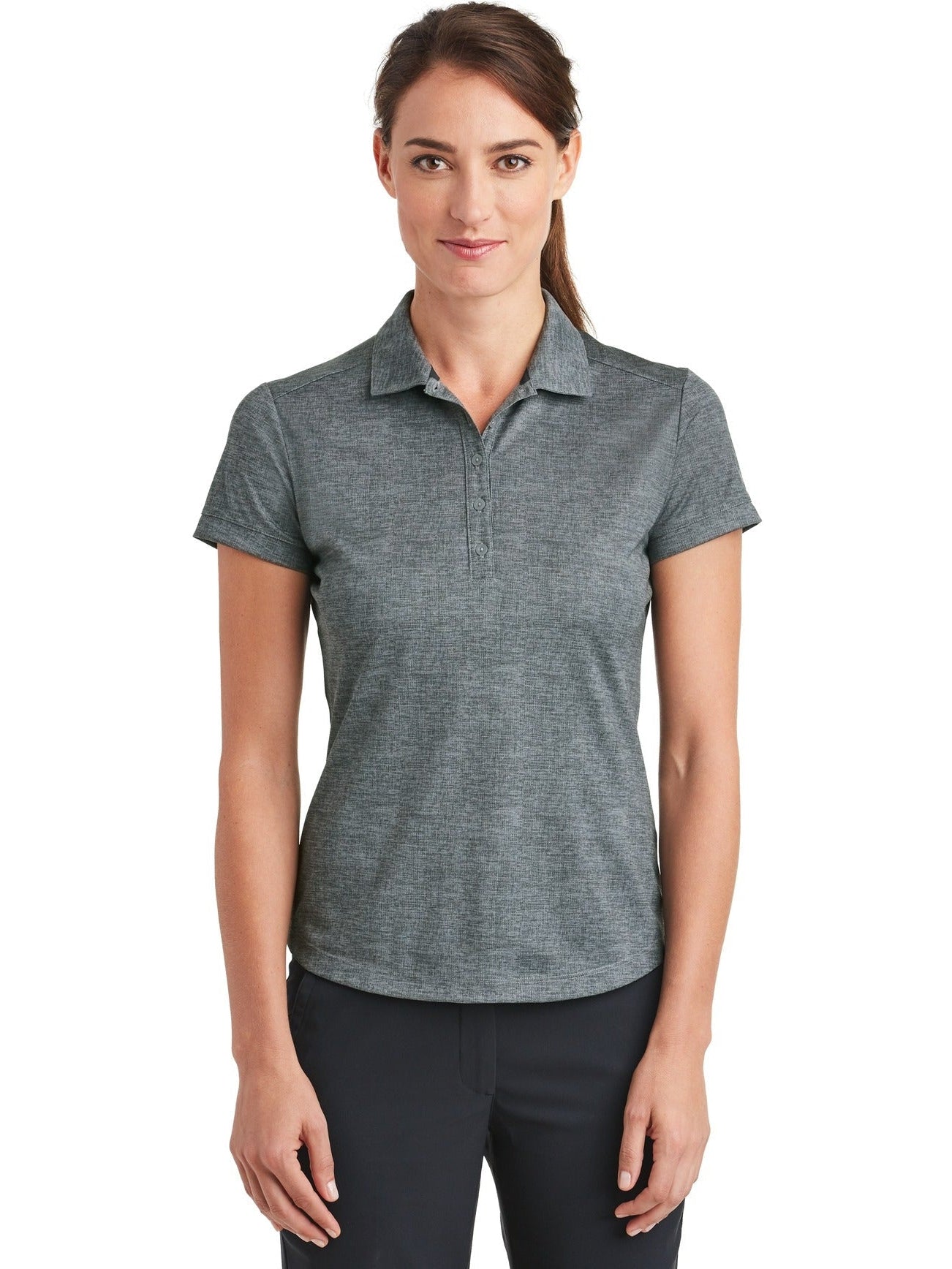 NIKE Ladies Dri-FIT Crosshatch Polo