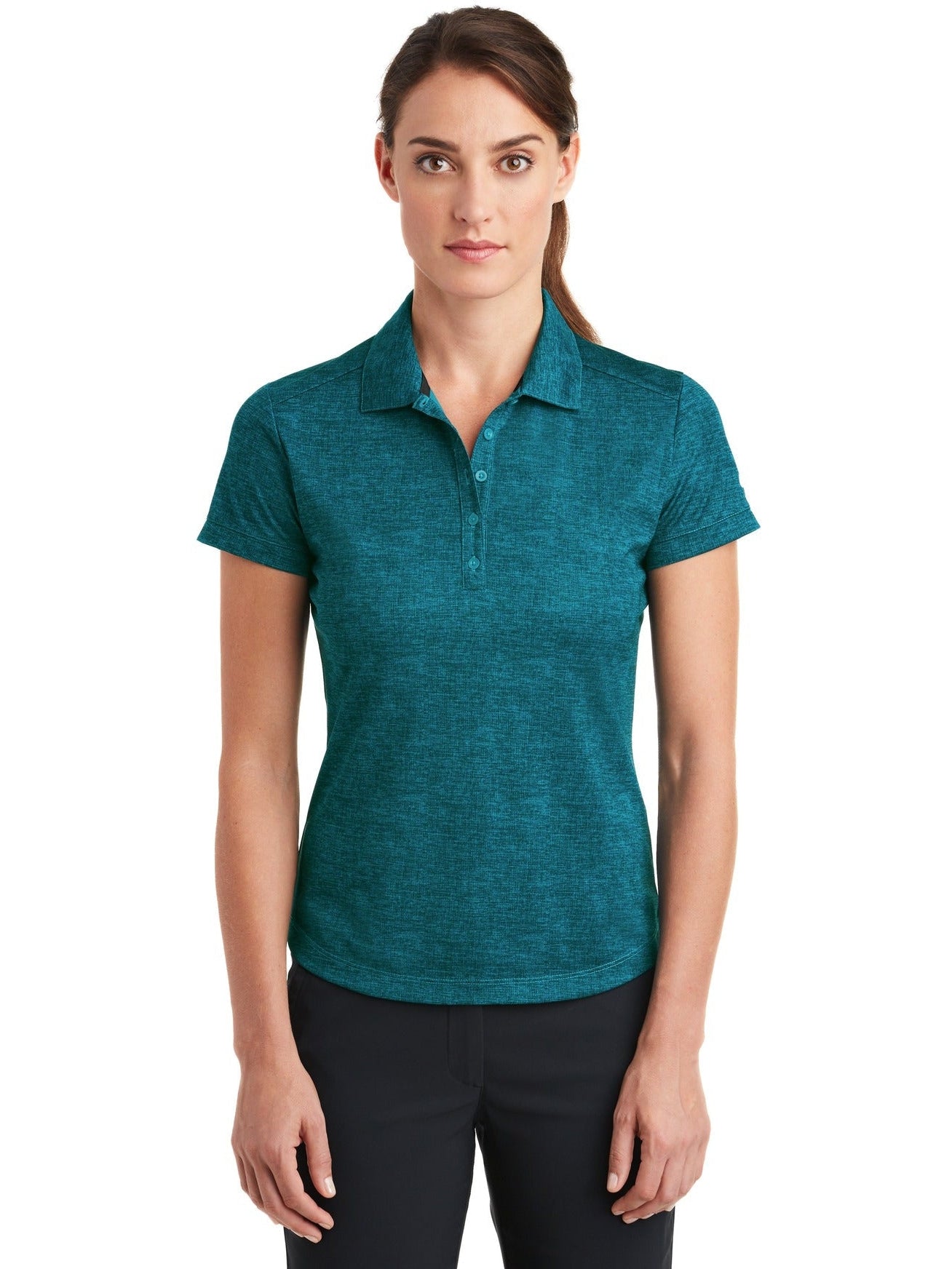 NIKE Ladies Dri-FIT Crosshatch Polo
