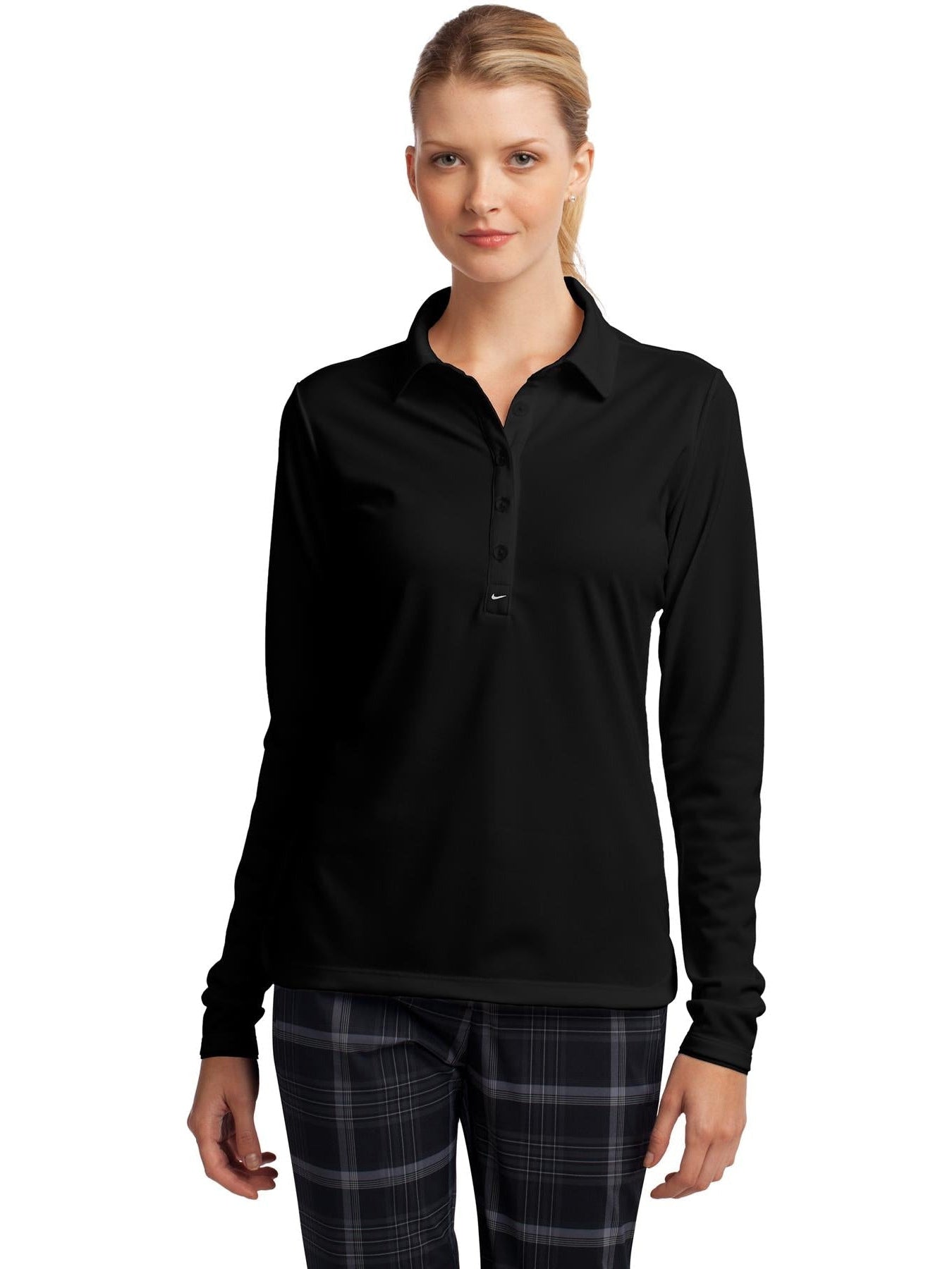 NIKE Ladies Long Sleeve Dri-FIT Stretch Tech Polo