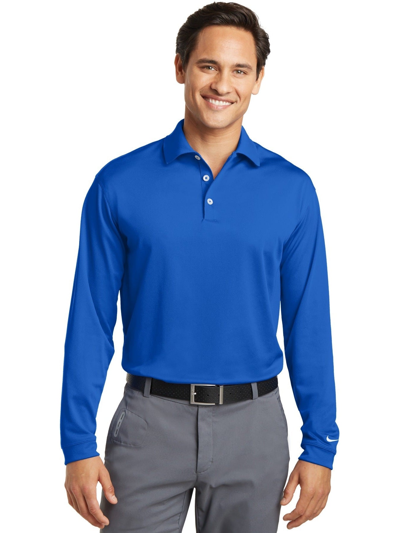 NIKE Long Sleeve Dri-FIT Stretch Tech Polo