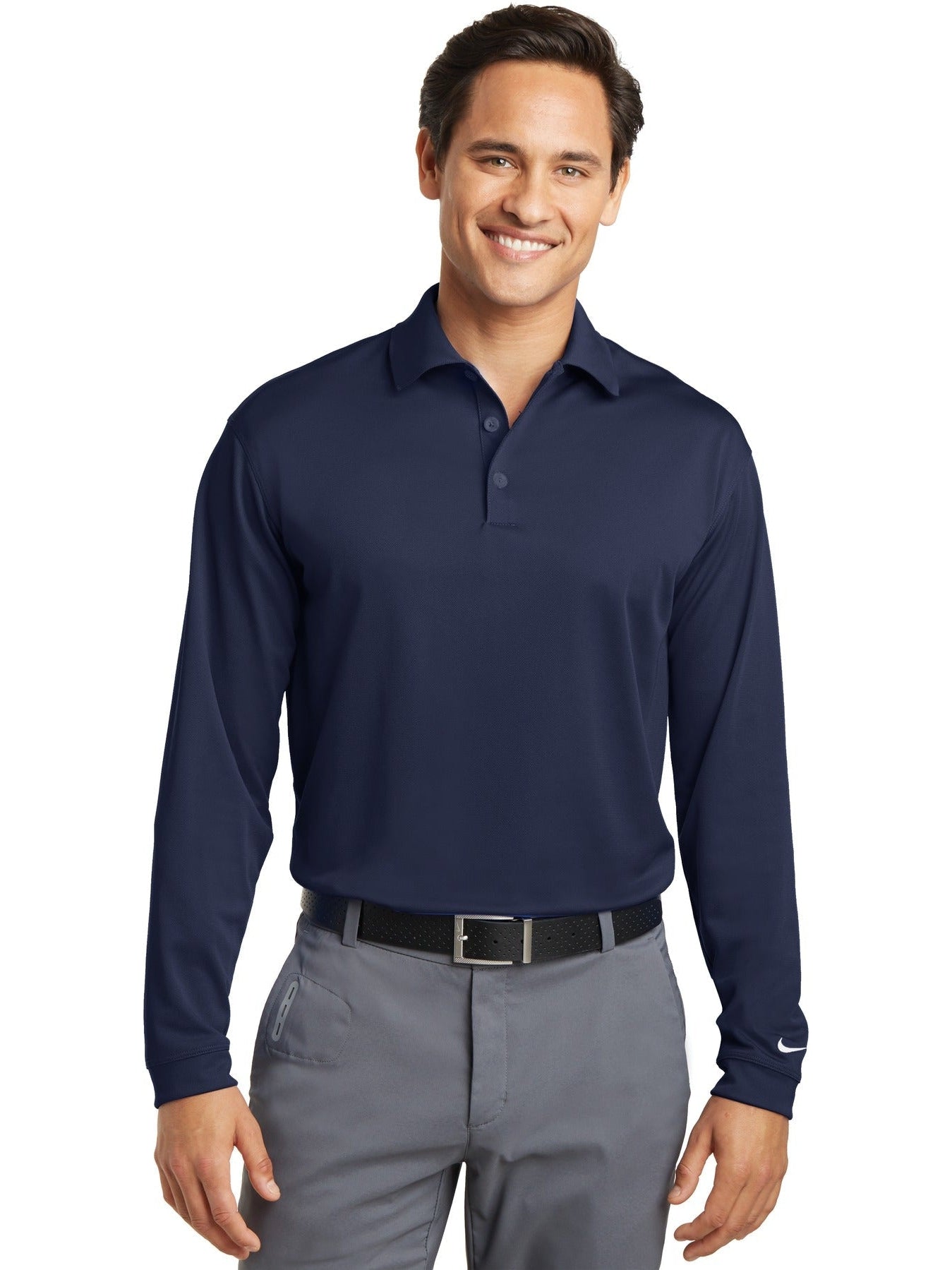 NIKE Long Sleeve Dri-FIT Stretch Tech Polo