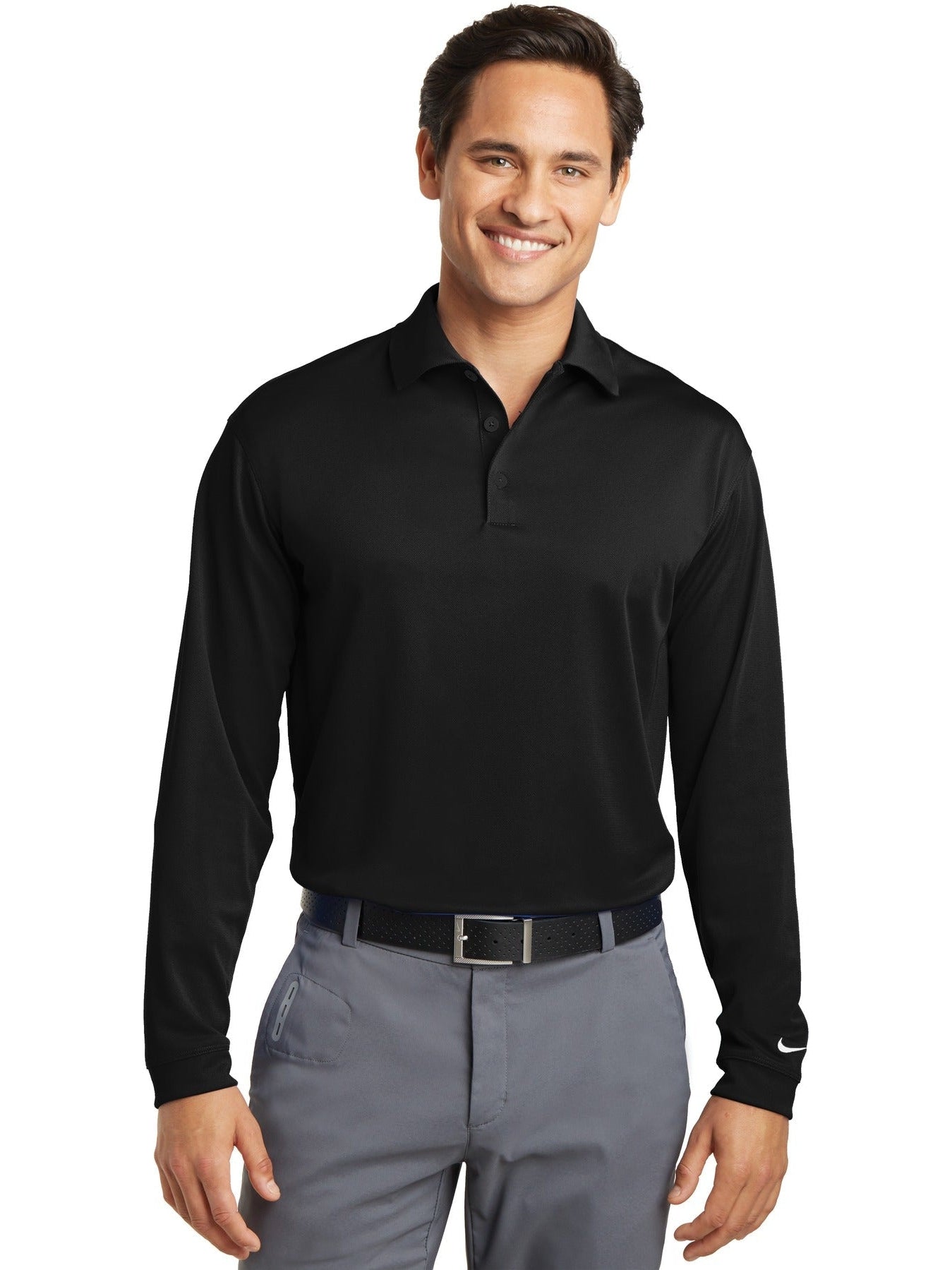 NIKE Long Sleeve Dri-FIT Stretch Tech Polo