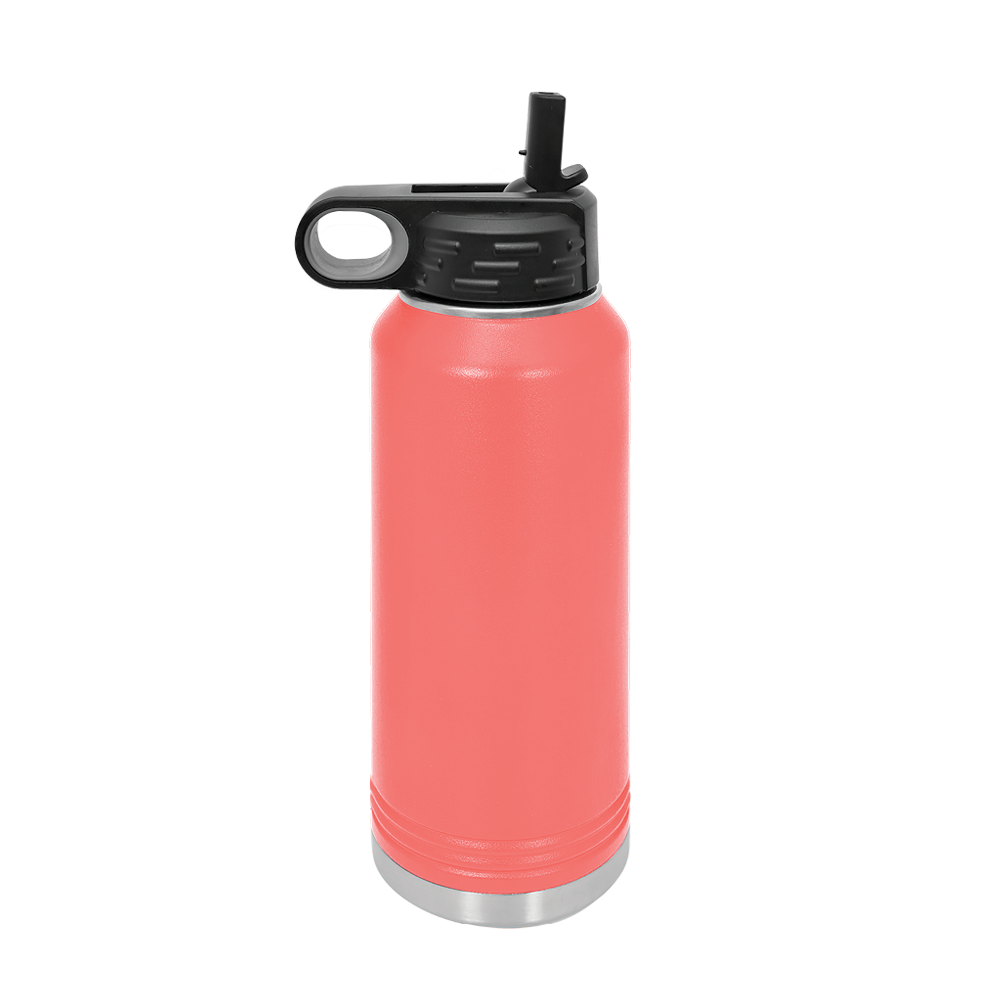 (6 Pieces) Laser Engraved Water Bottle | 32 oz