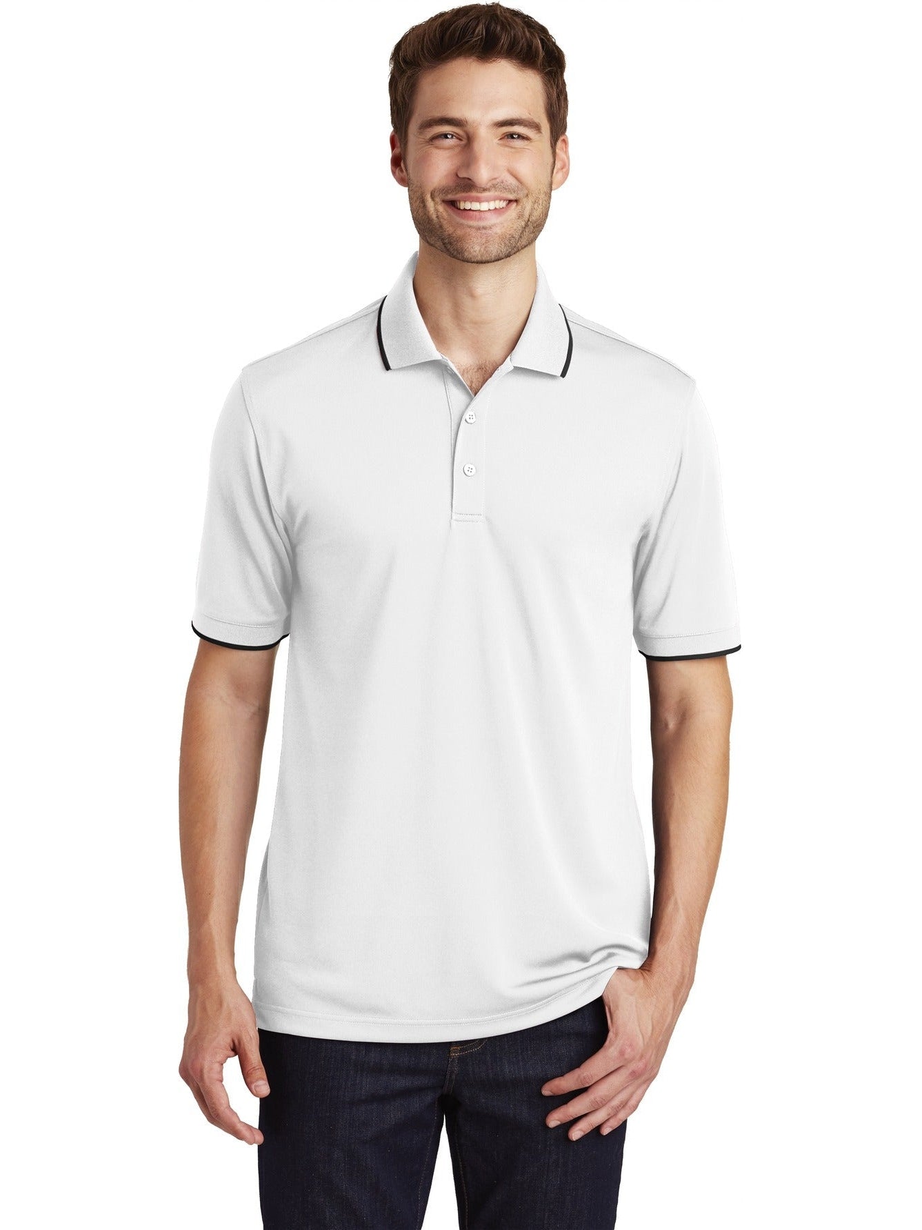 Port Authority Dry Zone UV Micro-Mesh Tipped Polo