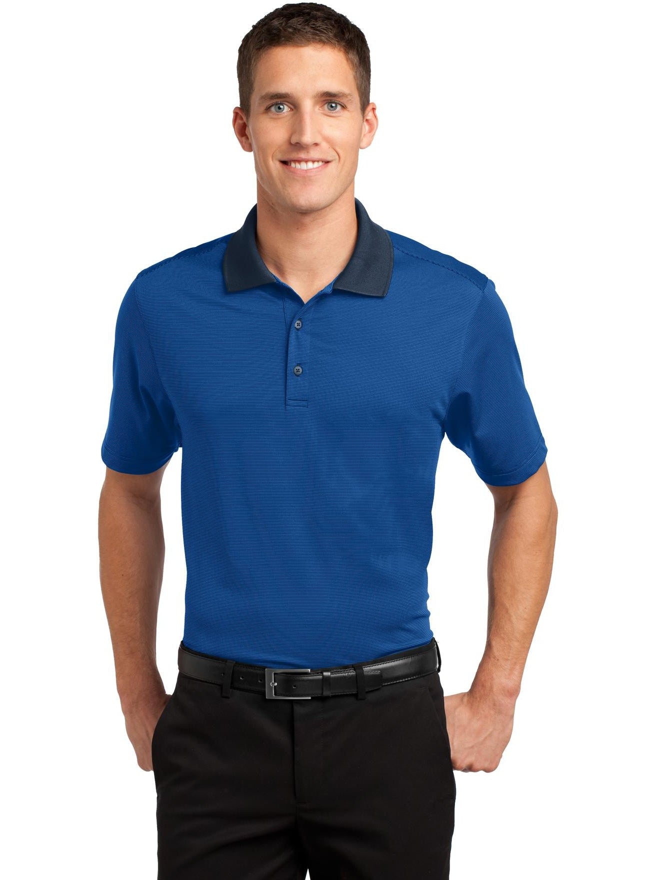 Port Authority Fine Stripe Performance Polo