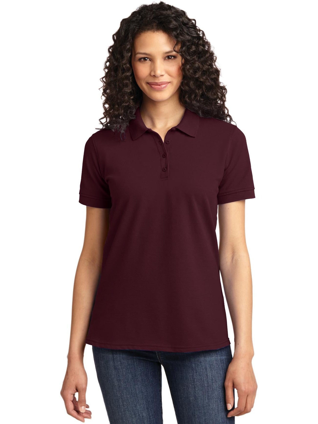Port Authority Ladies 50/50 Pique Polo