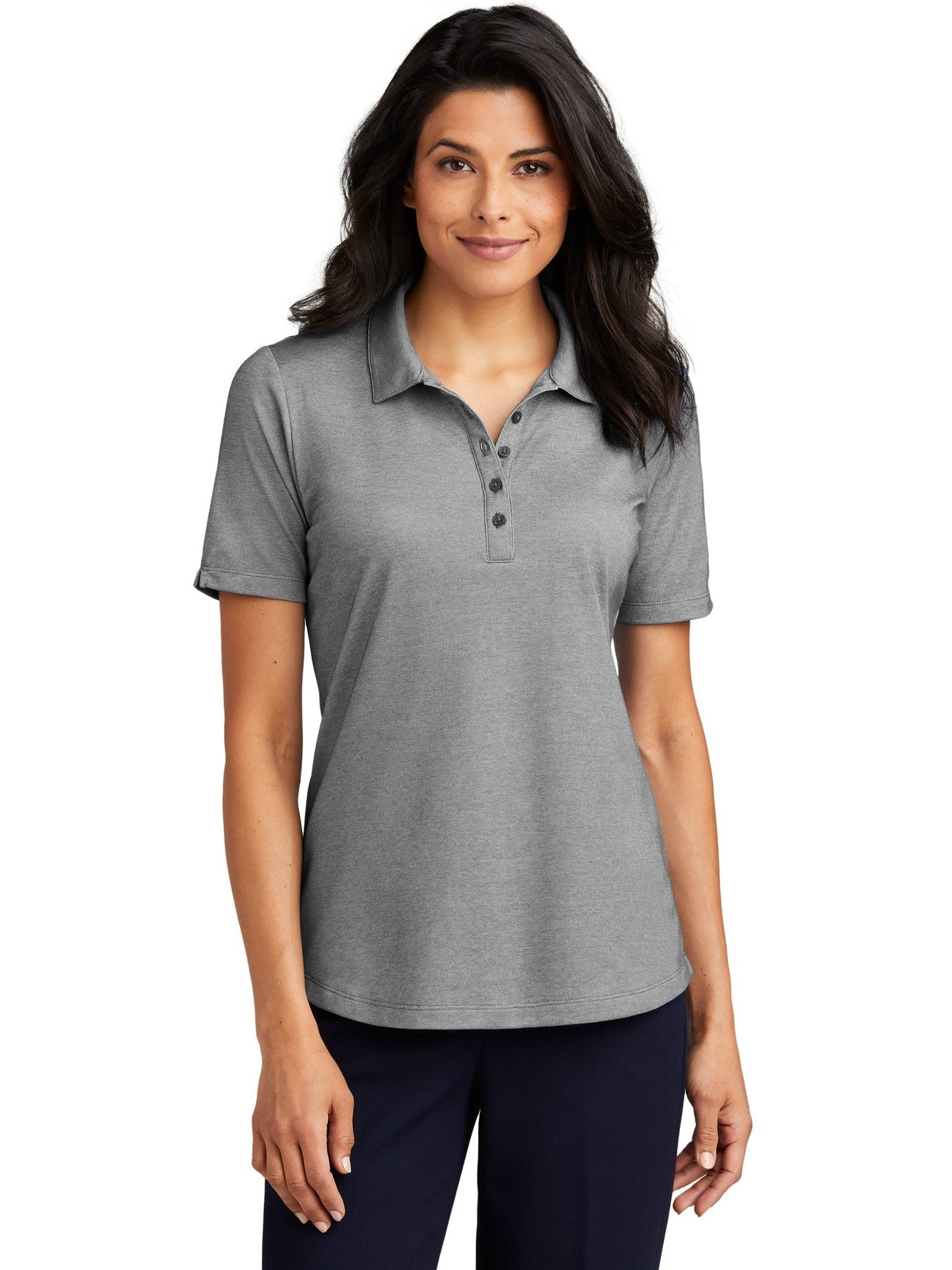Port Authority Ladies Fine Pique Blend Polo