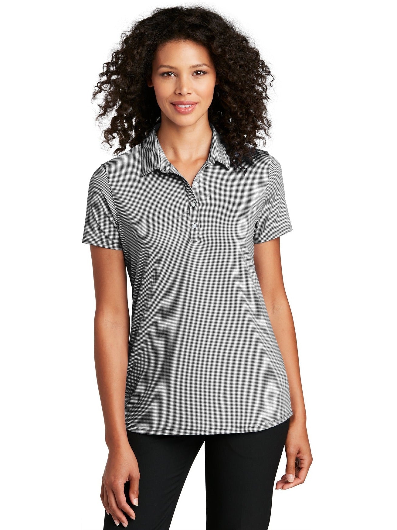 Port Authority Ladies Gingham Polo