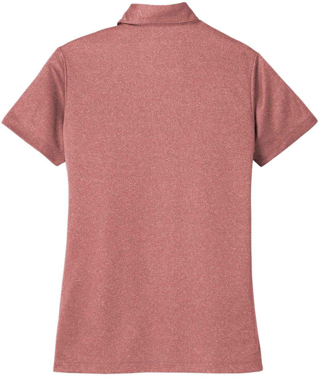 Port Authority Ladies Heathered Silk Touch Performance Polo
