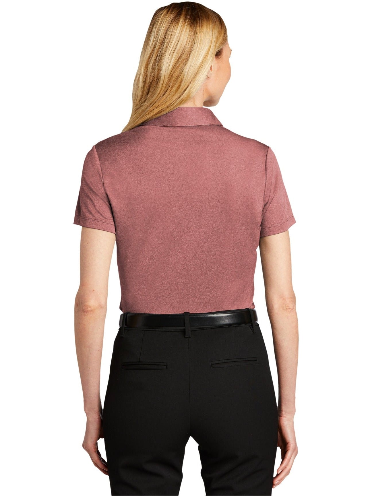 Port Authority Ladies Heathered Silk Touch Performance Polo