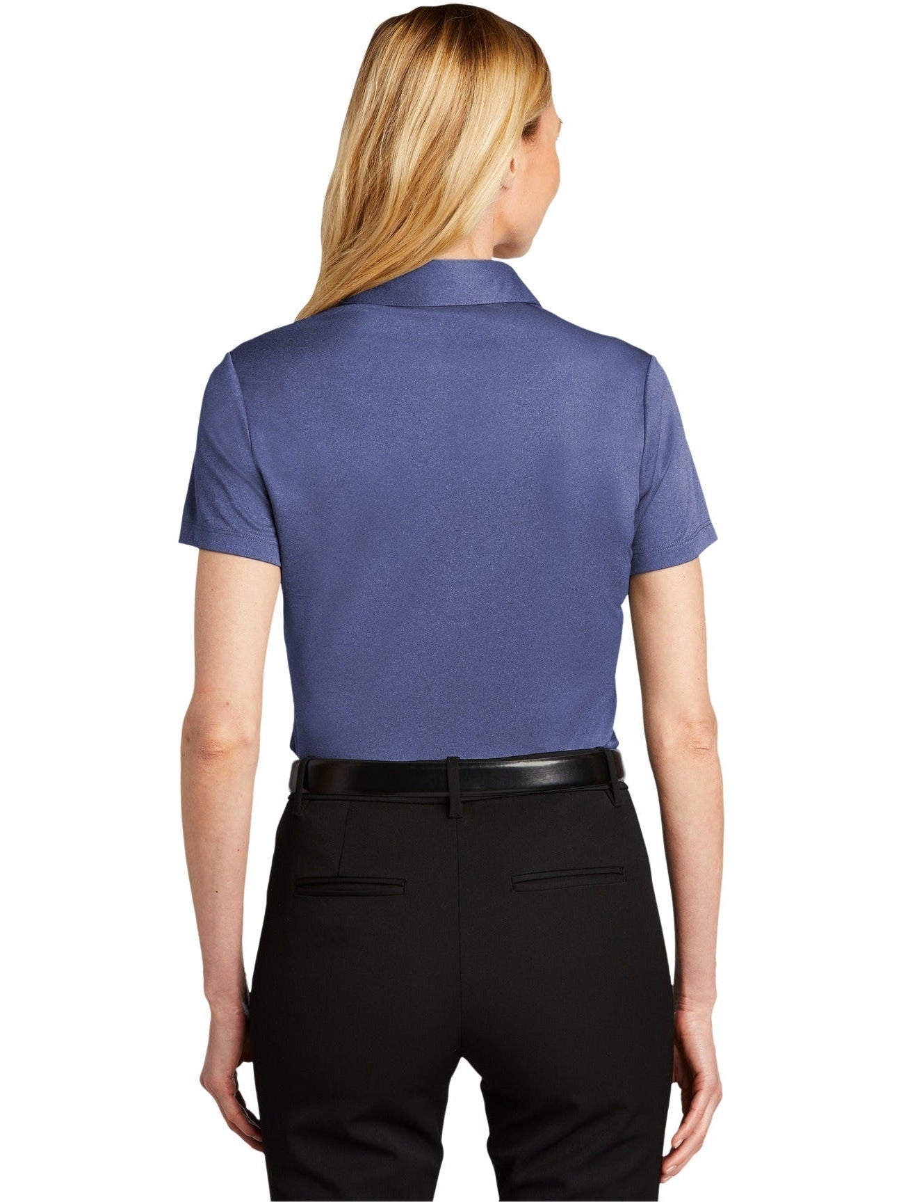 Port Authority Ladies Heathered Silk Touch Performance Polo