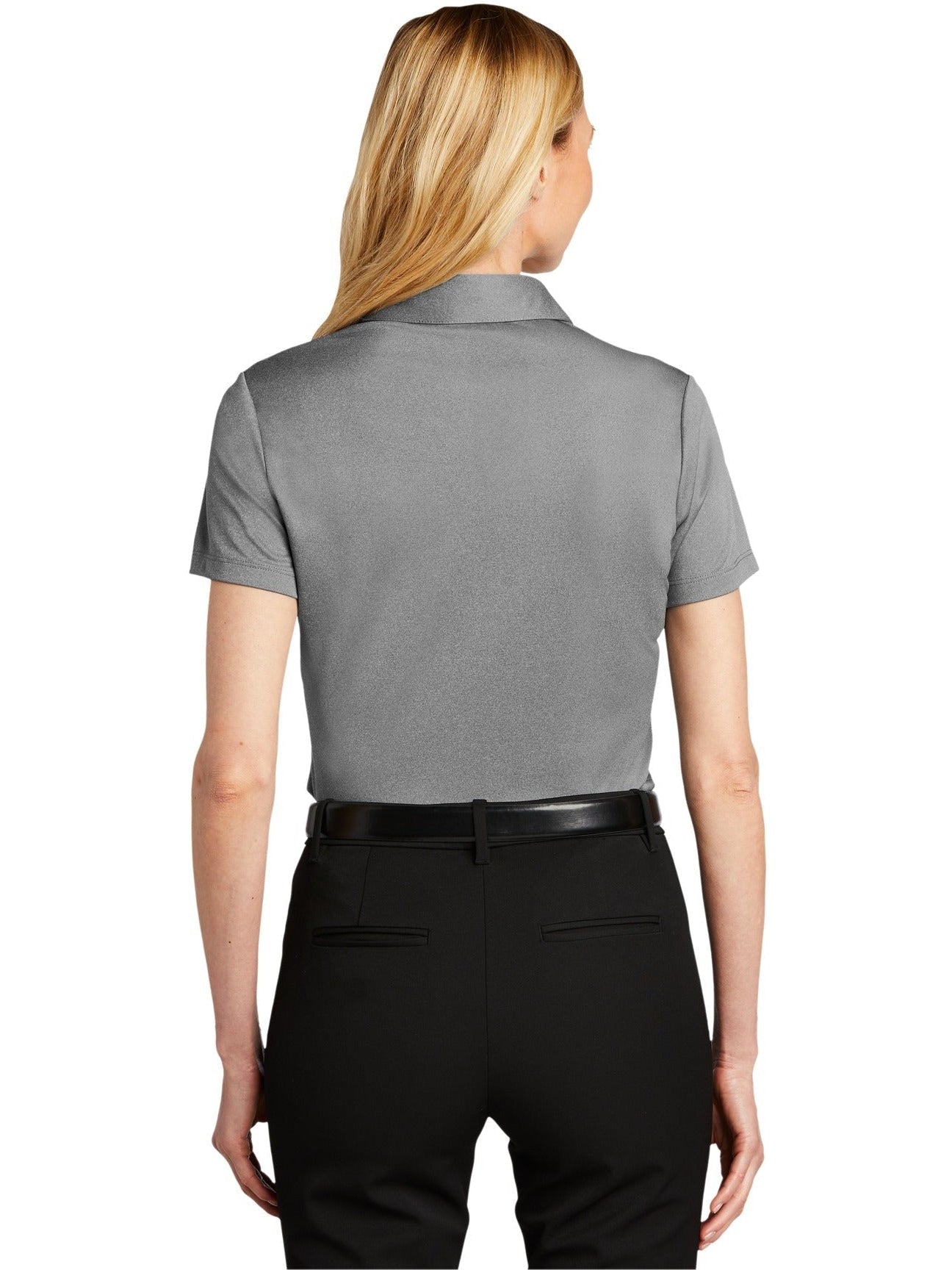 Port Authority Ladies Heathered Silk Touch Performance Polo
