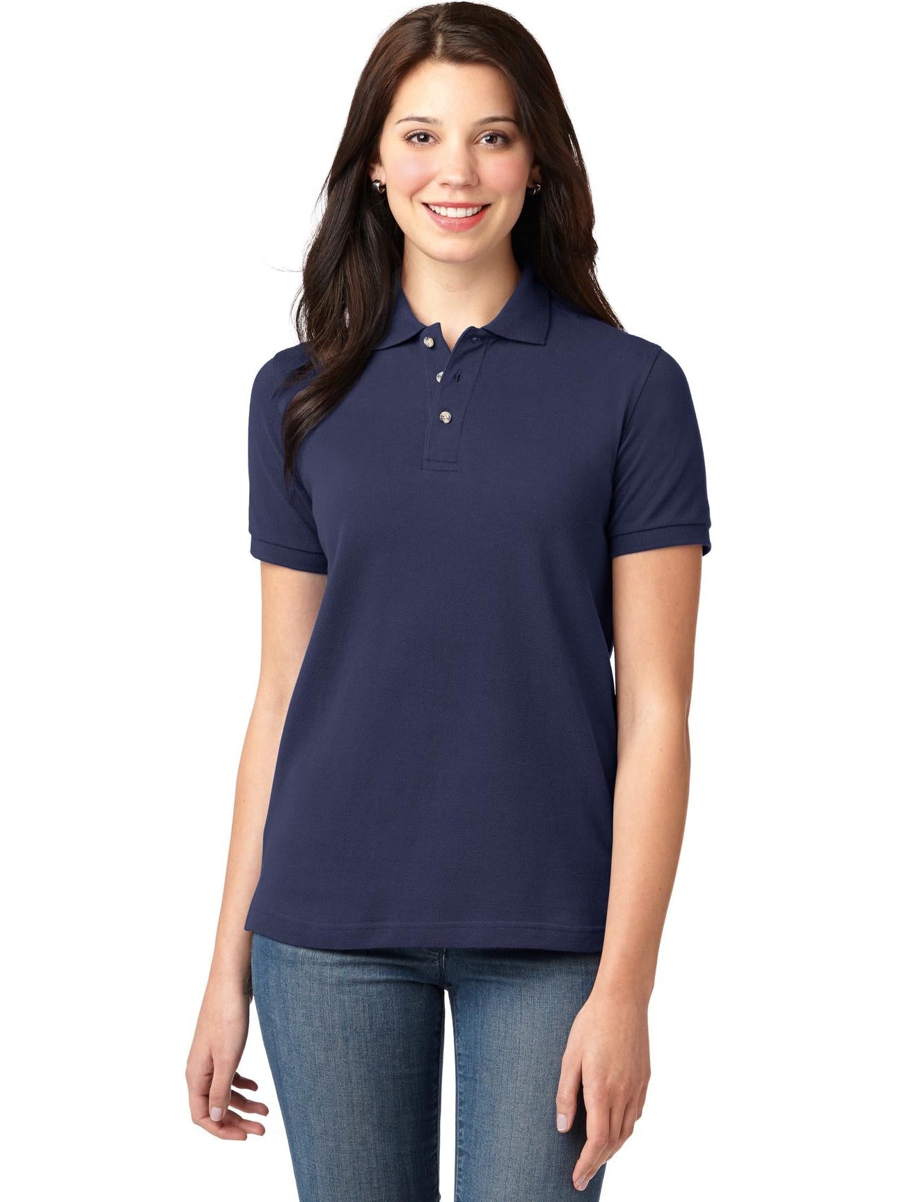 Port Authority Ladies Pique Knit Polo