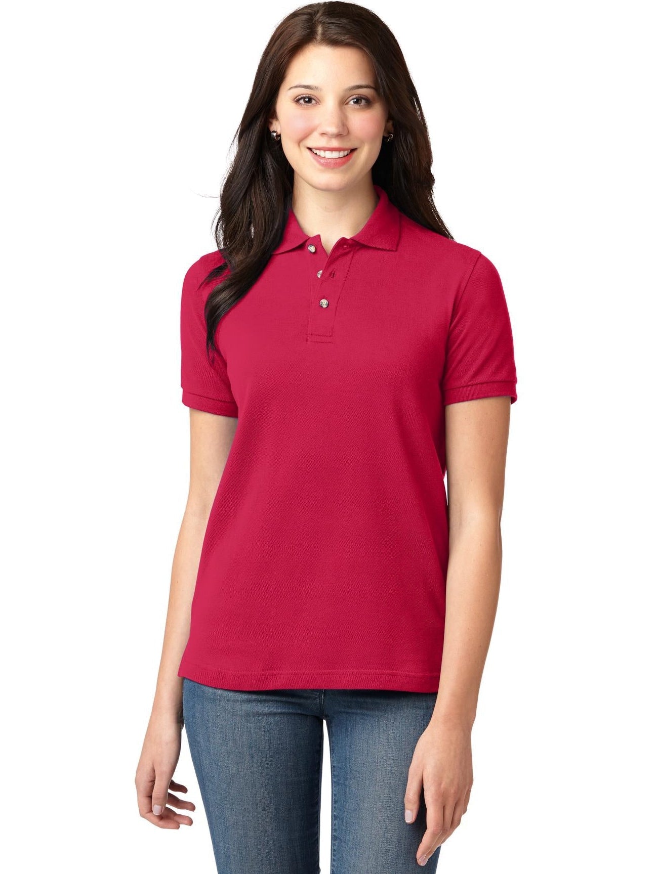 Port Authority Ladies Pique Knit Polo