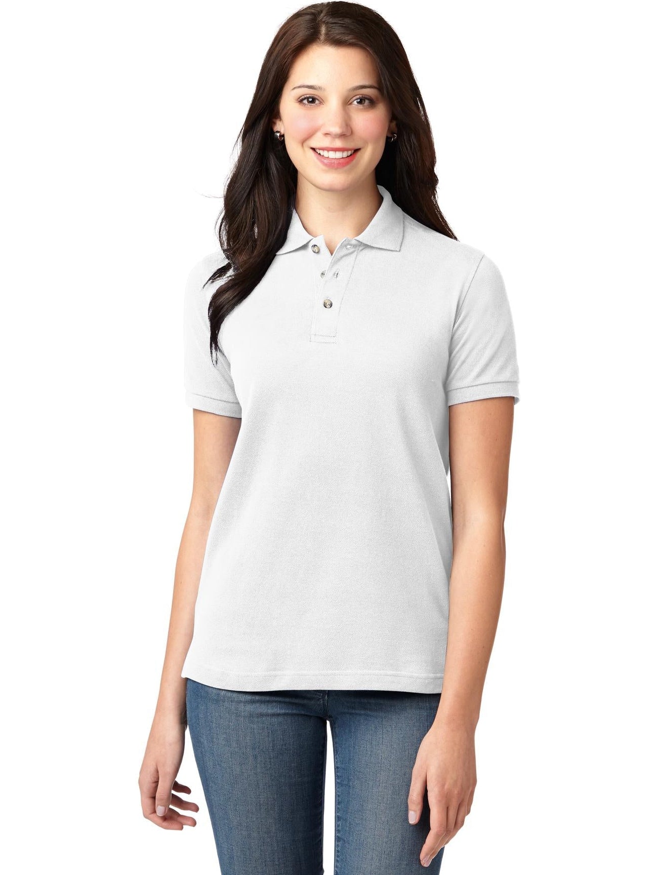 Port Authority Ladies Pique Knit Polo