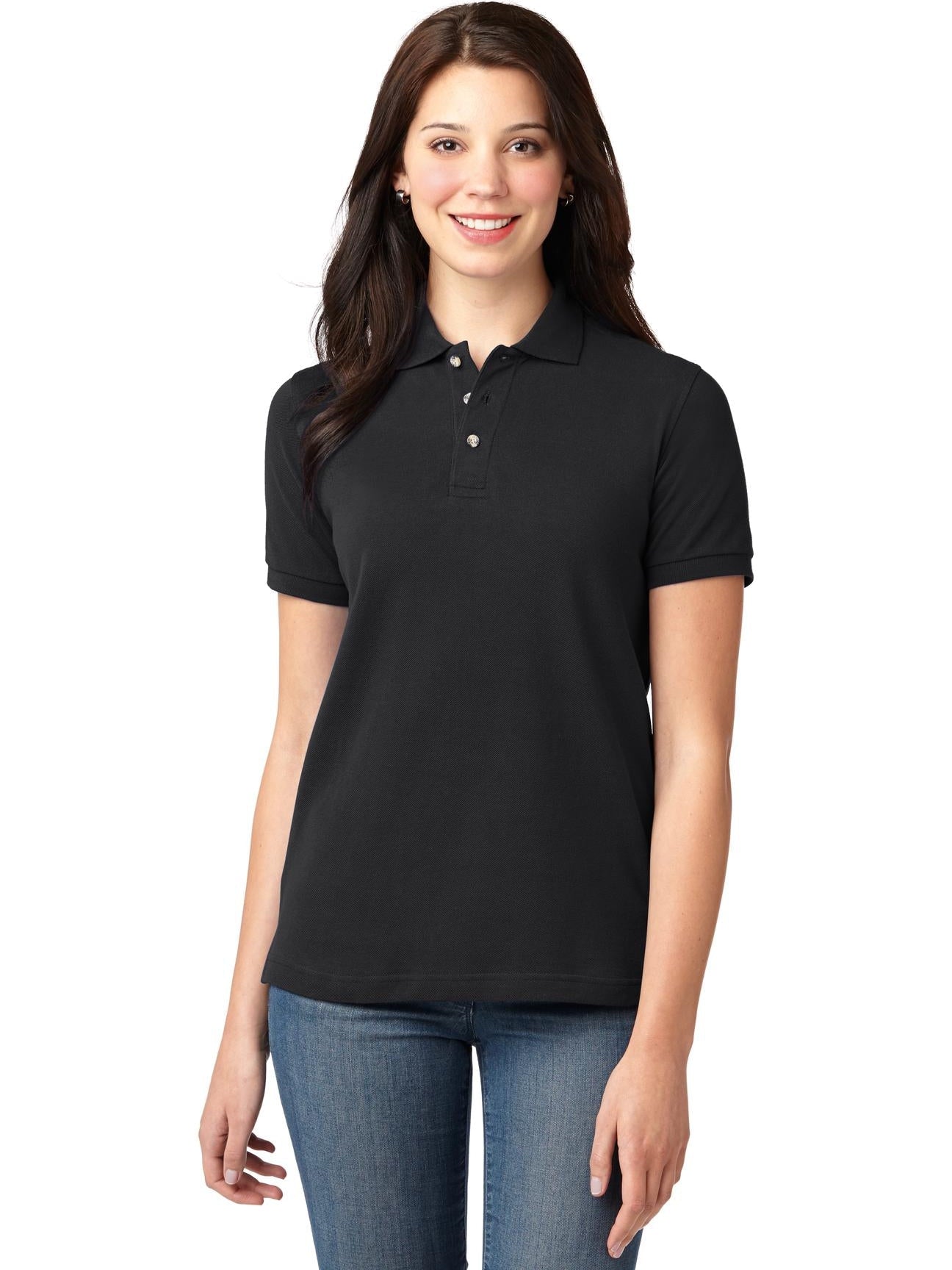 Port Authority Ladies Pique Knit Polo