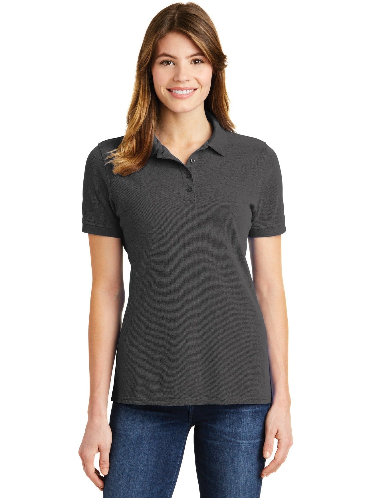 Port Authority Ladies Ring Spun Pique Polo