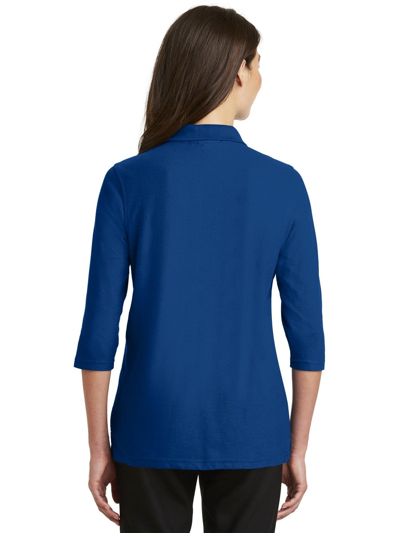 Port Authority Ladies Silk Touch 3/4 Sleeve Polo
