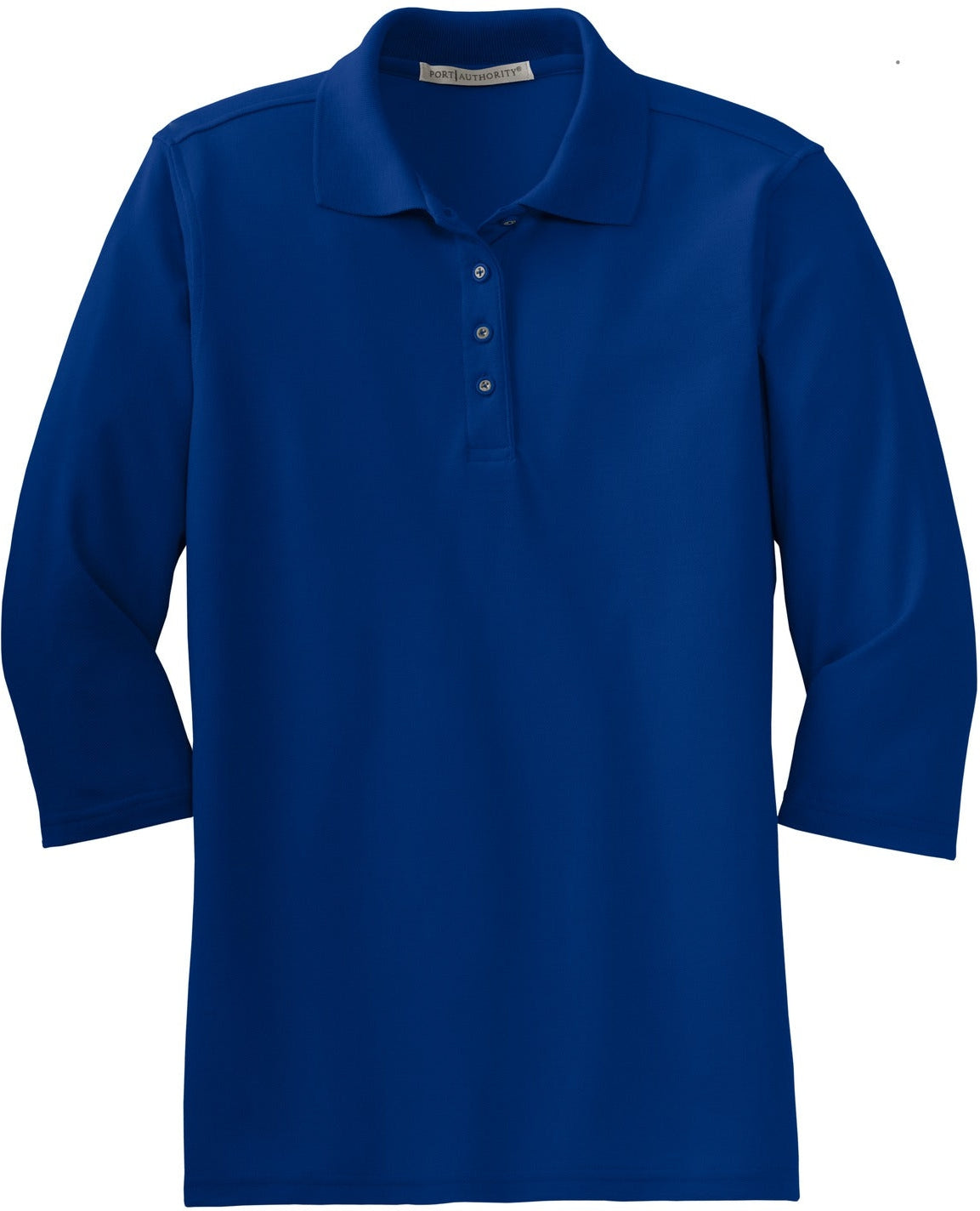 Port Authority Ladies Silk Touch 3/4 Sleeve Polo