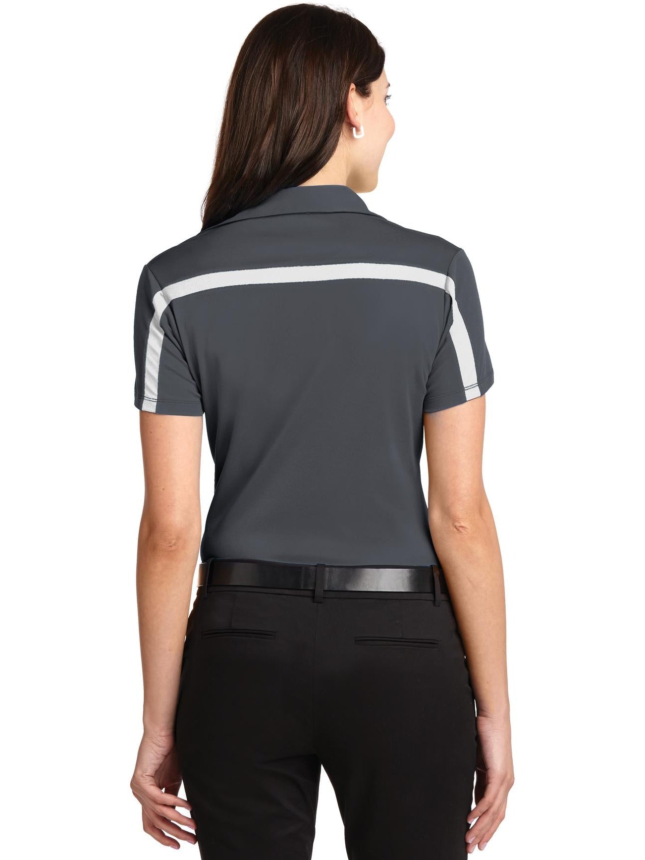 Port Authority Ladies Silk Touch Performance Colorblock Stripe