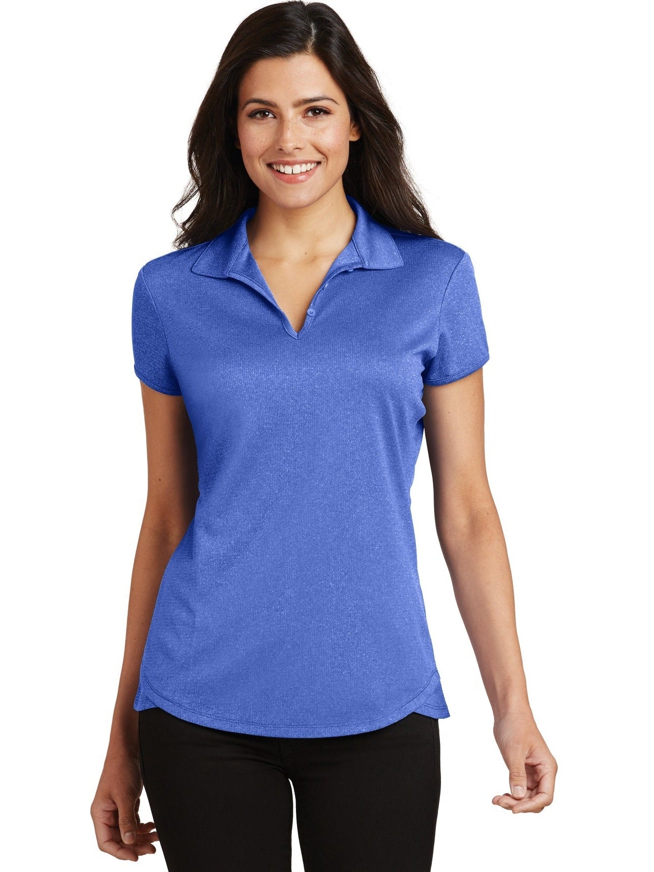 Port Authority Ladies Trace Heather Polo