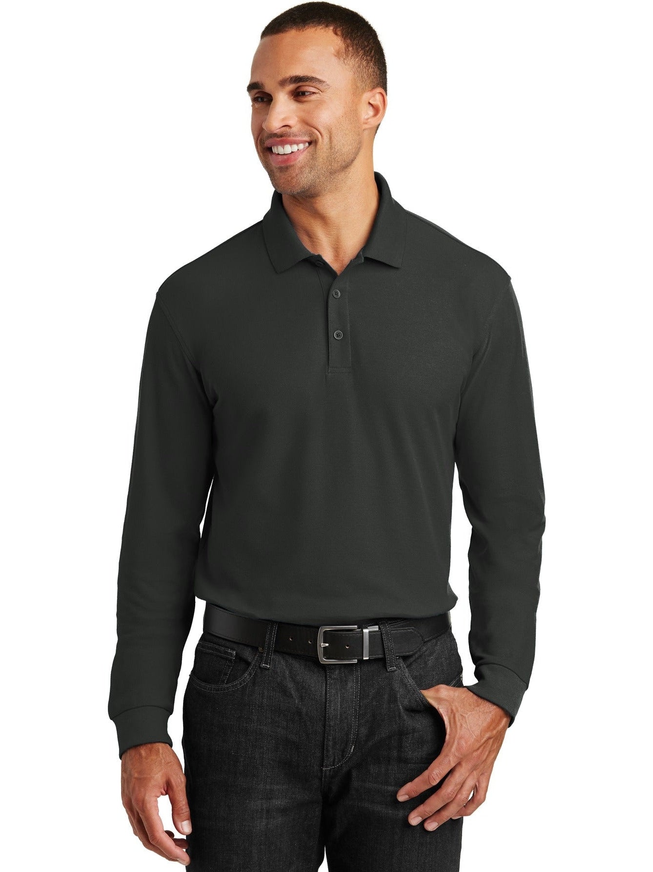 Port Authority Long Sleeve Core Classic Pique Polo