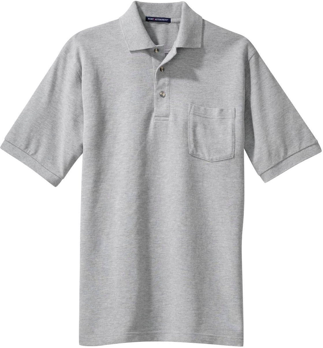 Port Authority Pique Knit Polo Shirt with Pocket
