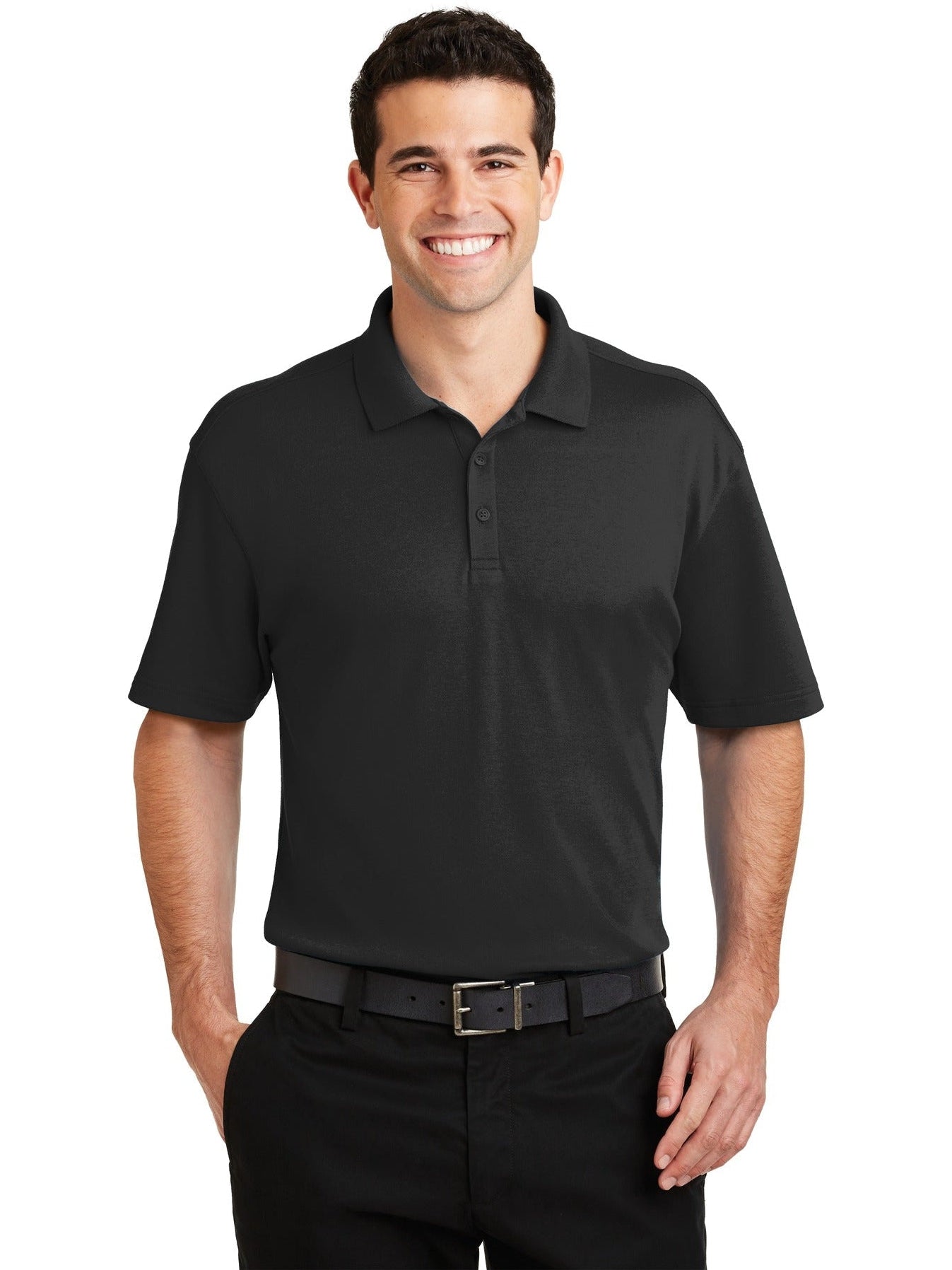 Port Authority Silk Touch Interlock Performance Polo