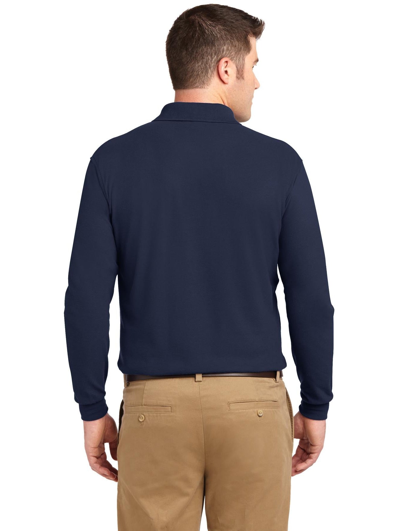 Port Authority Silk Touch Long Sleeve Polo