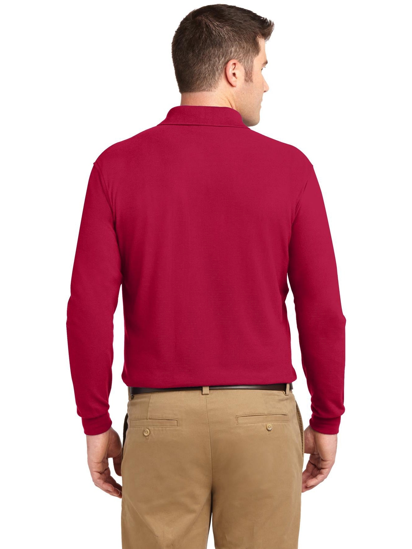 Port Authority Silk Touch Long Sleeve Polo