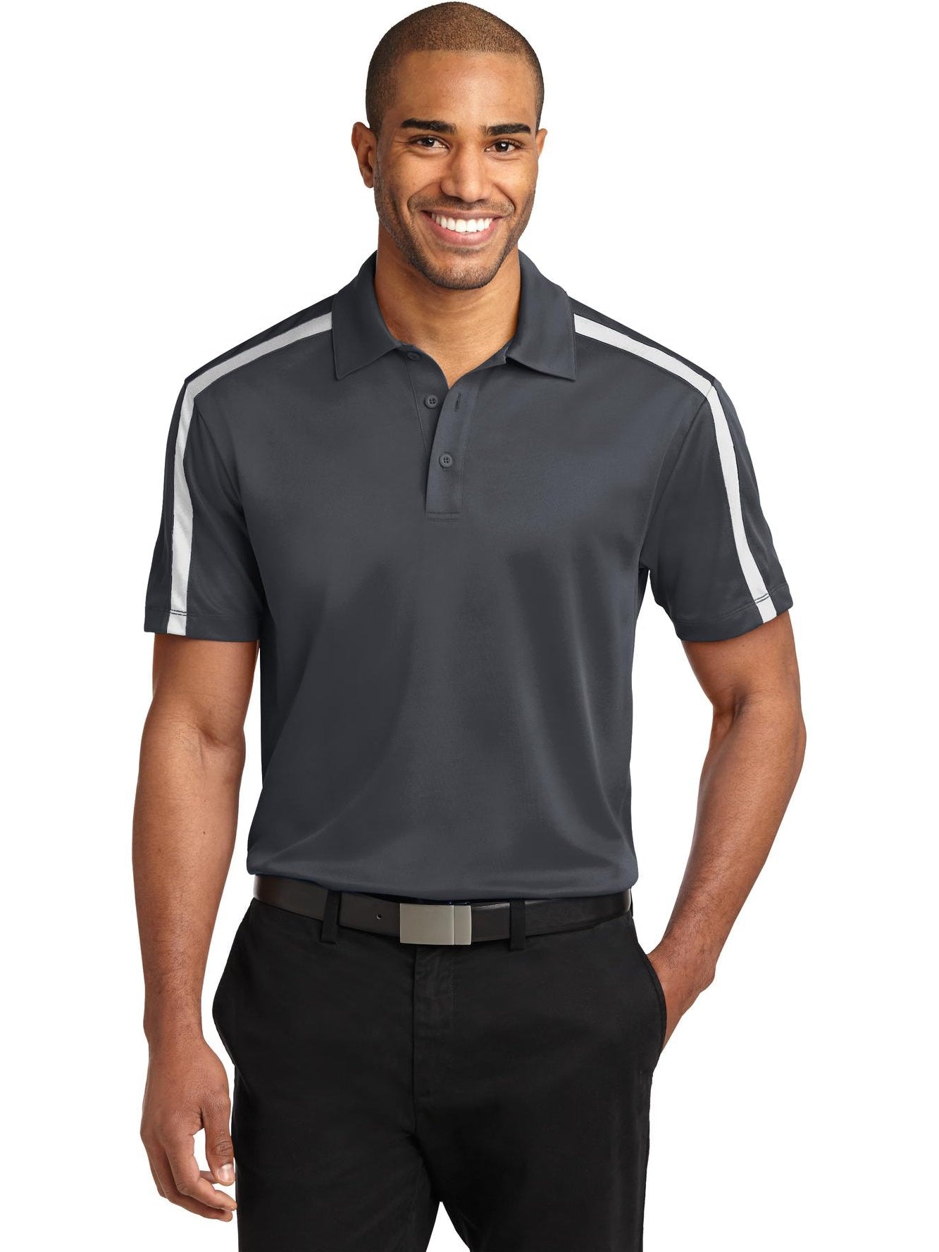 Port Authority Silk Touch Performance Colorblock Stripe