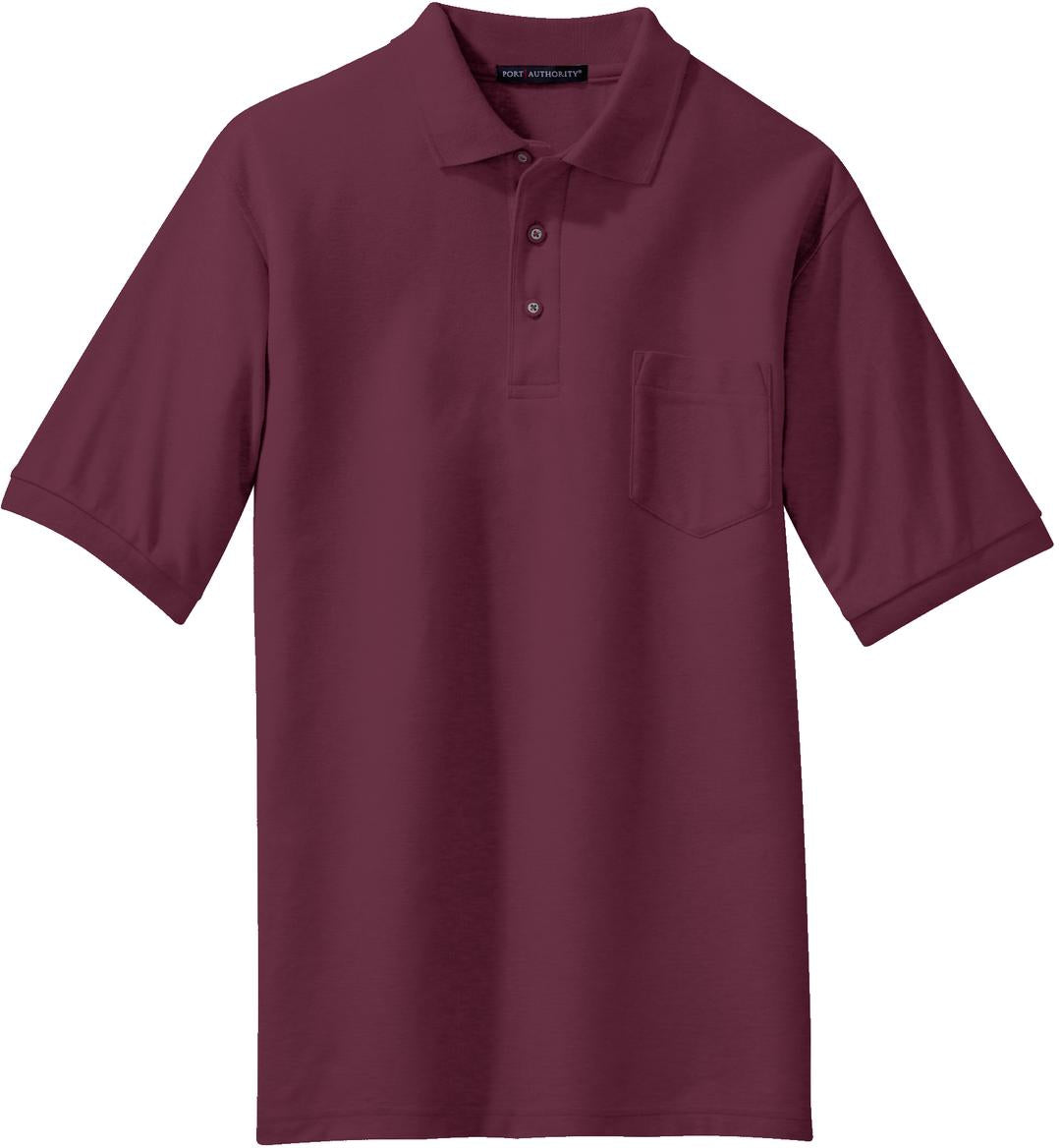Port Authority Silk Touch Polo Shirt with Pocket