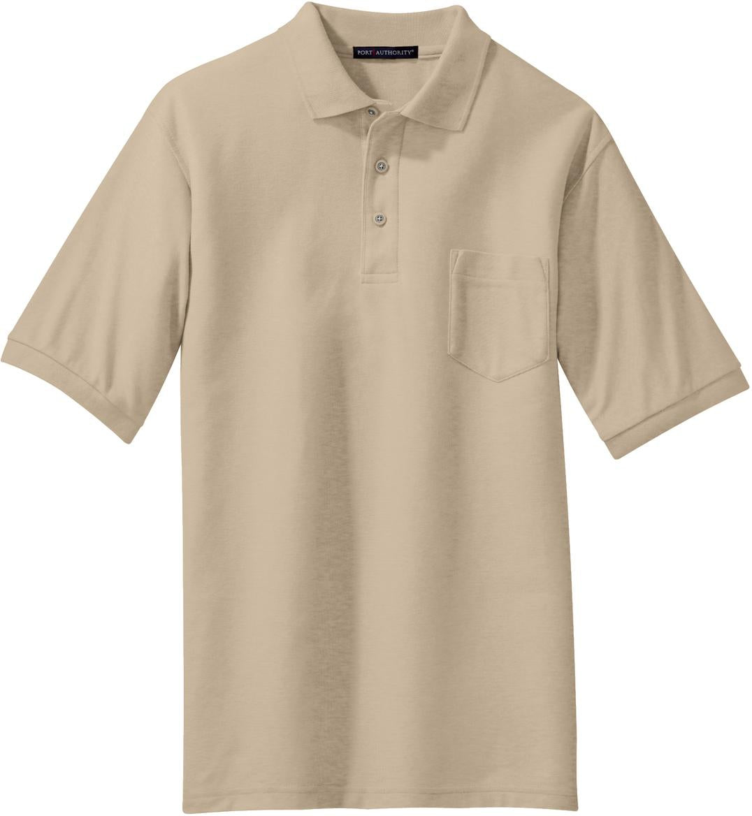 Port Authority Silk Touch Polo Shirt with Pocket
