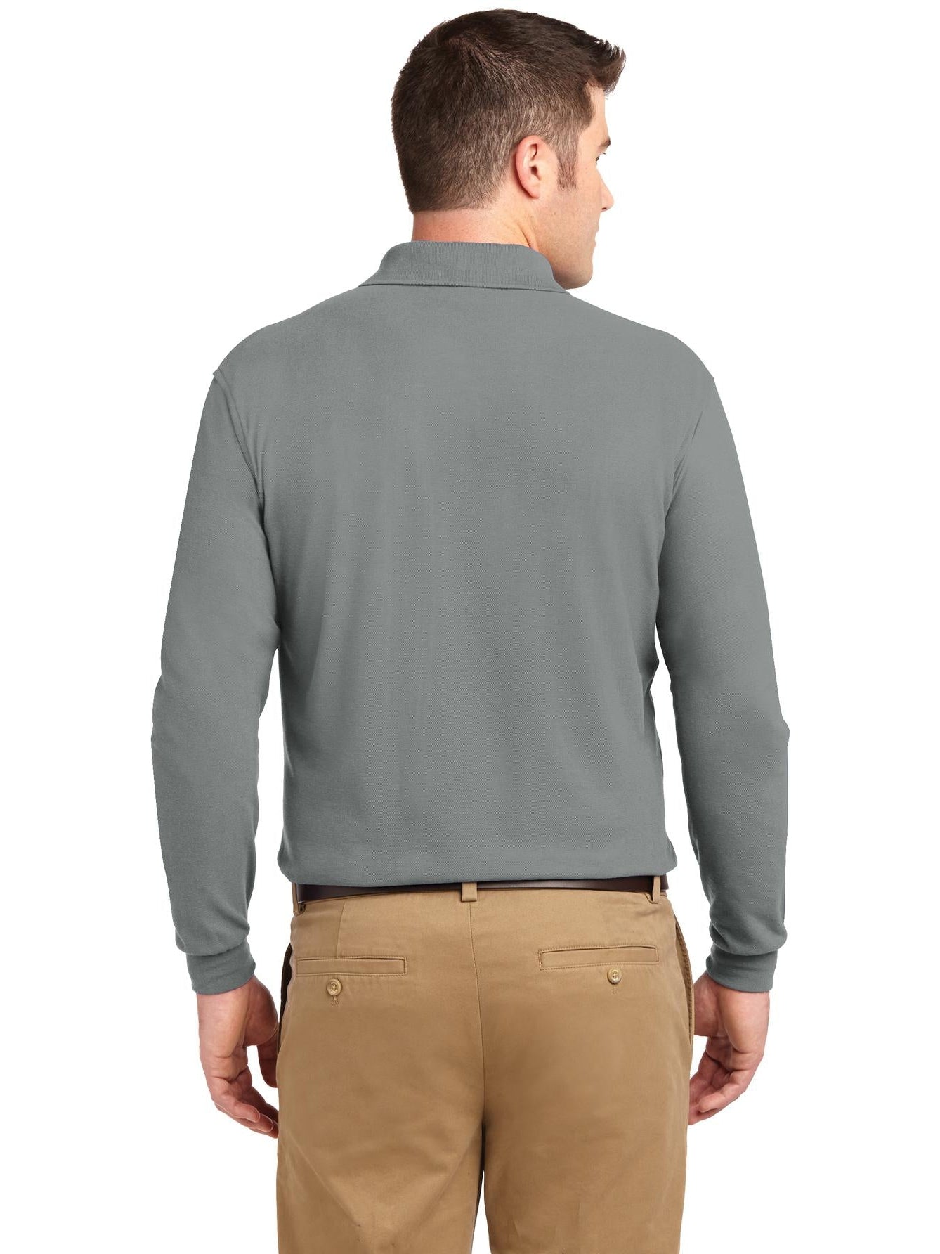 Port Authority Tall Silk Touch Long Sleeve Polo