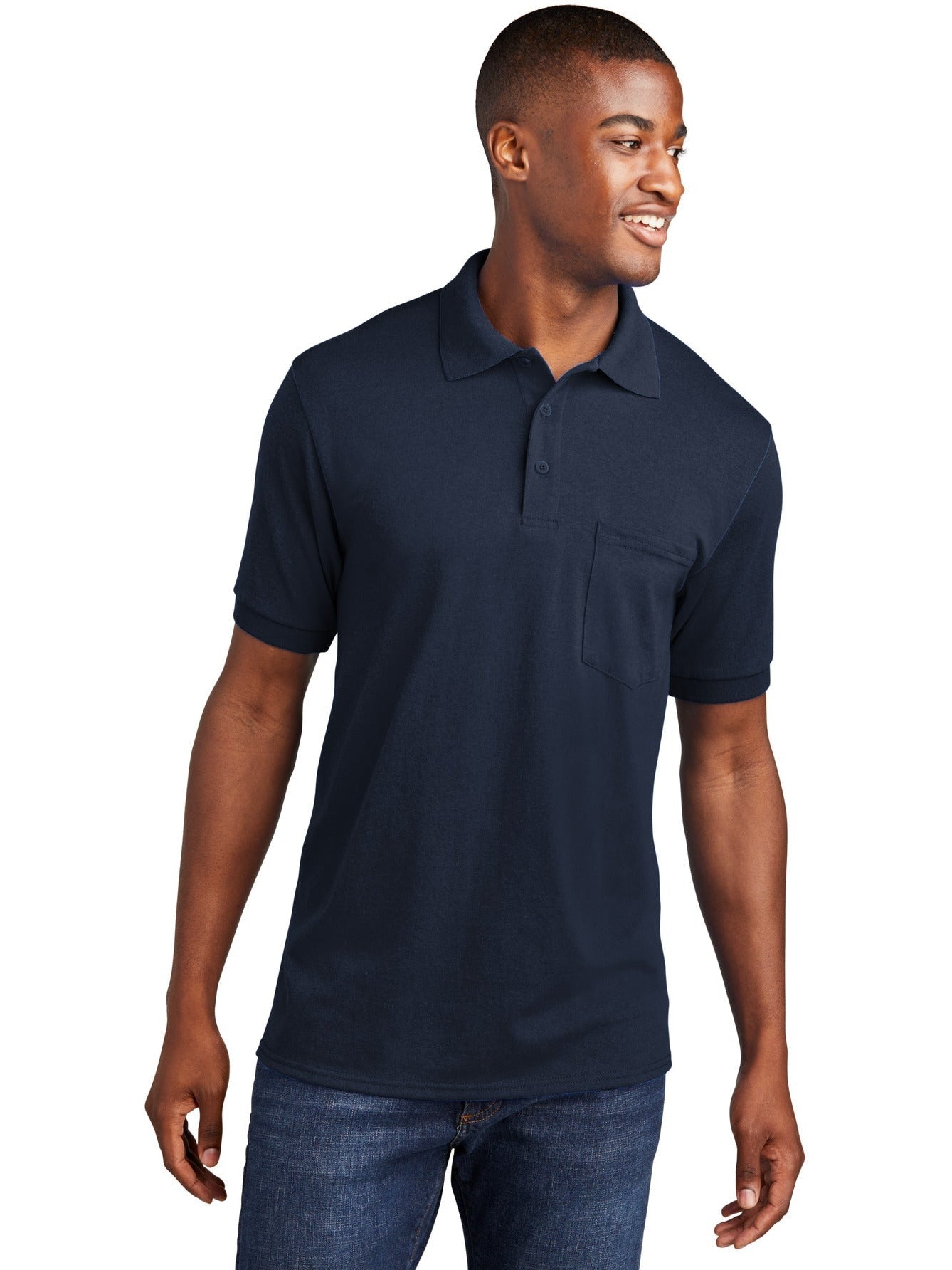 Port & Company Core Blend Jersey Knit Pocket Polo