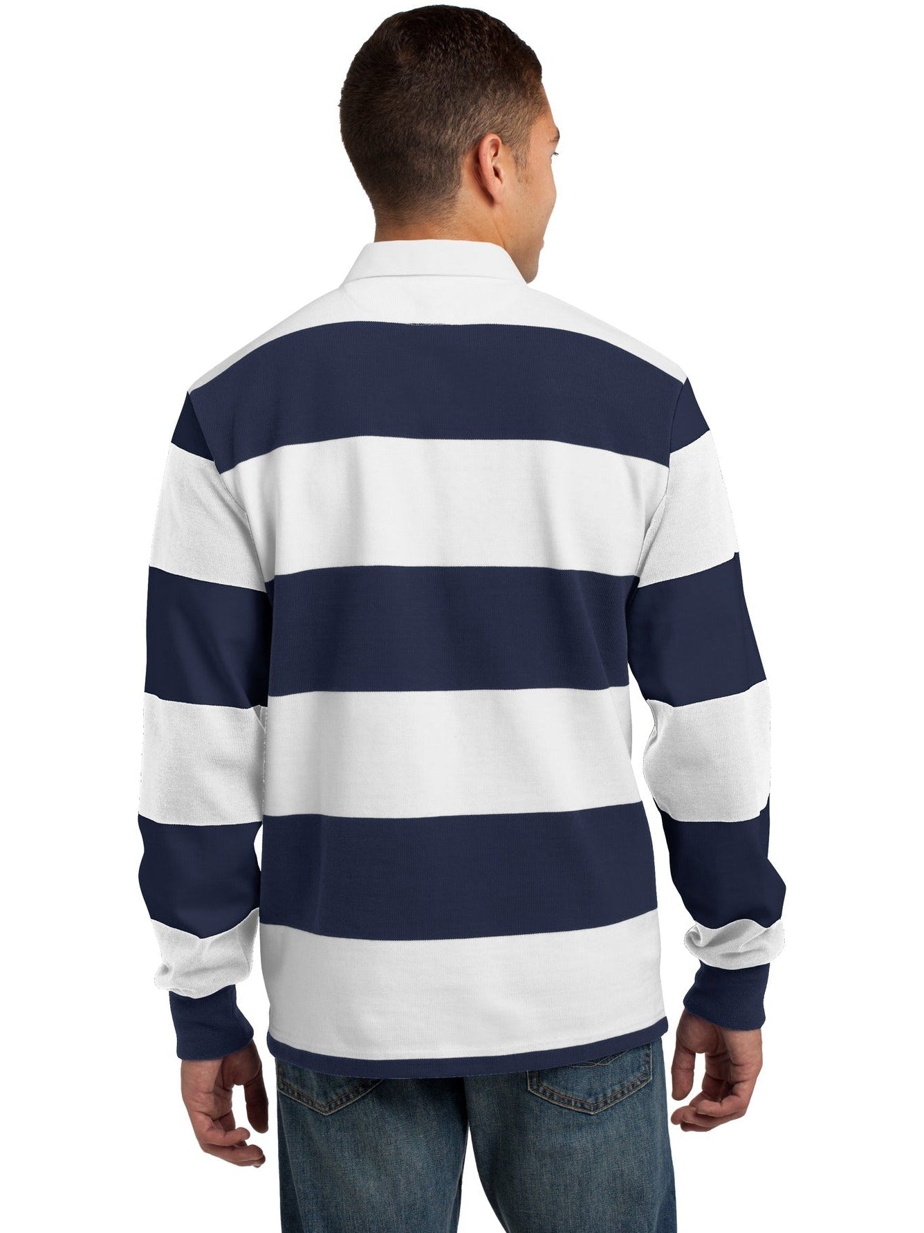 Sport-Tek Classic Long Sleeve Rugby Polo
