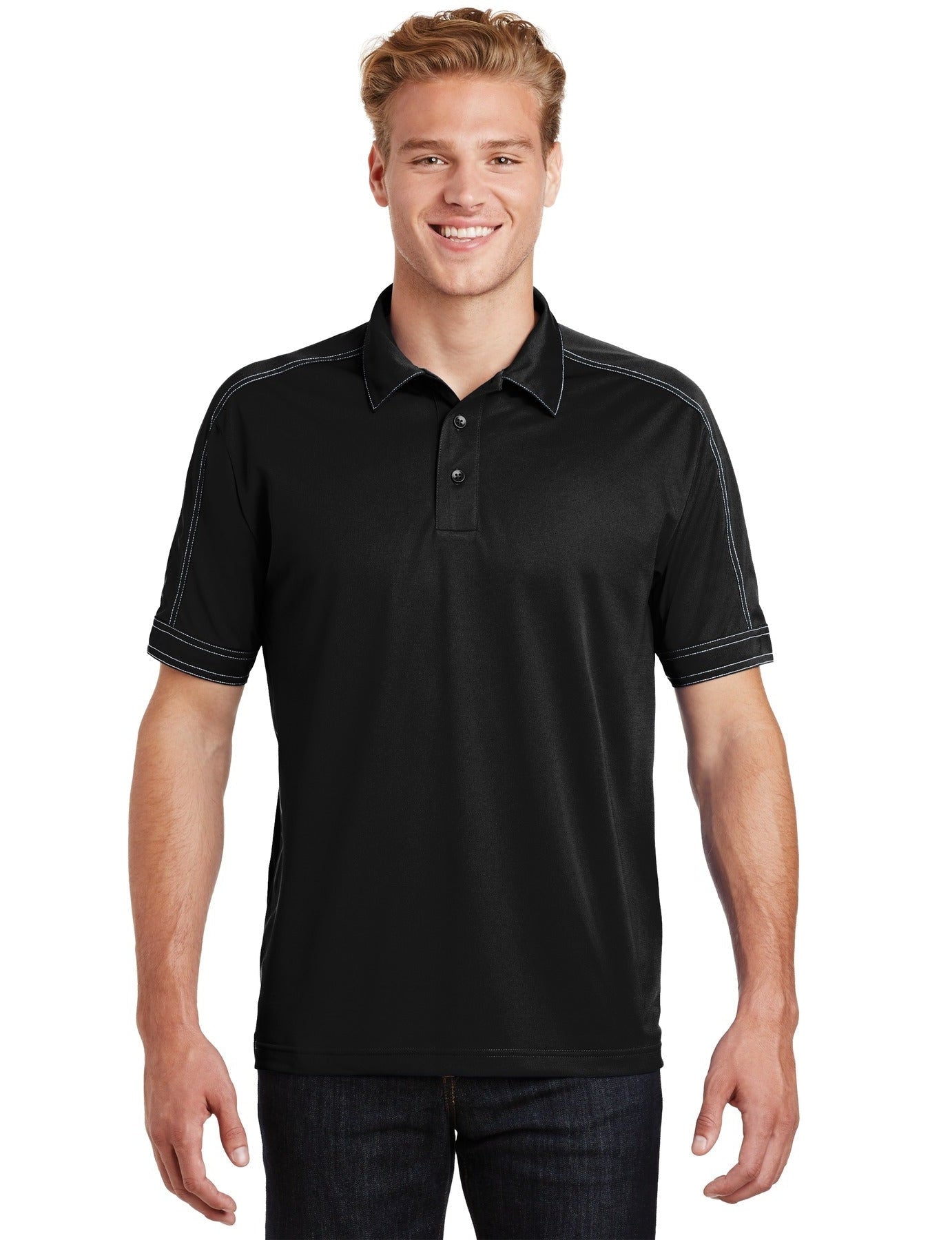 Sport-Tek Contrast Stitch Sport-Wick Polo