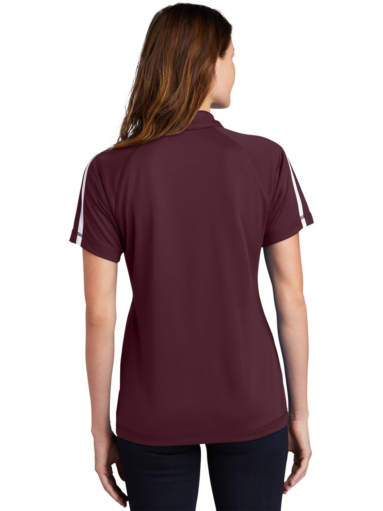 Sport-Tek Ladies Micro-Mesh Colorblock Polo