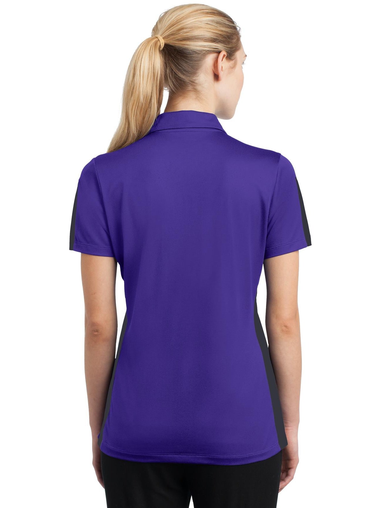 Sport-Tek Ladies PosiCharge Active Textured Colorblock Polo