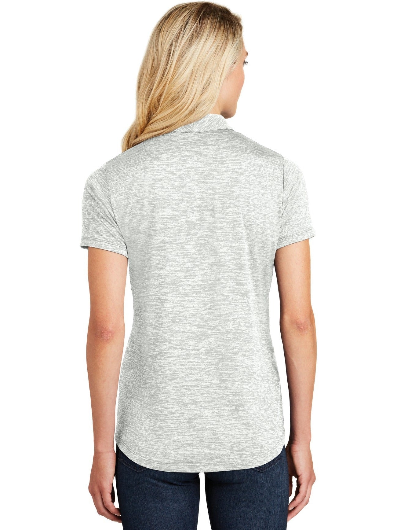 Sport-Tek Ladies PosiCharge Electric Heather Polo