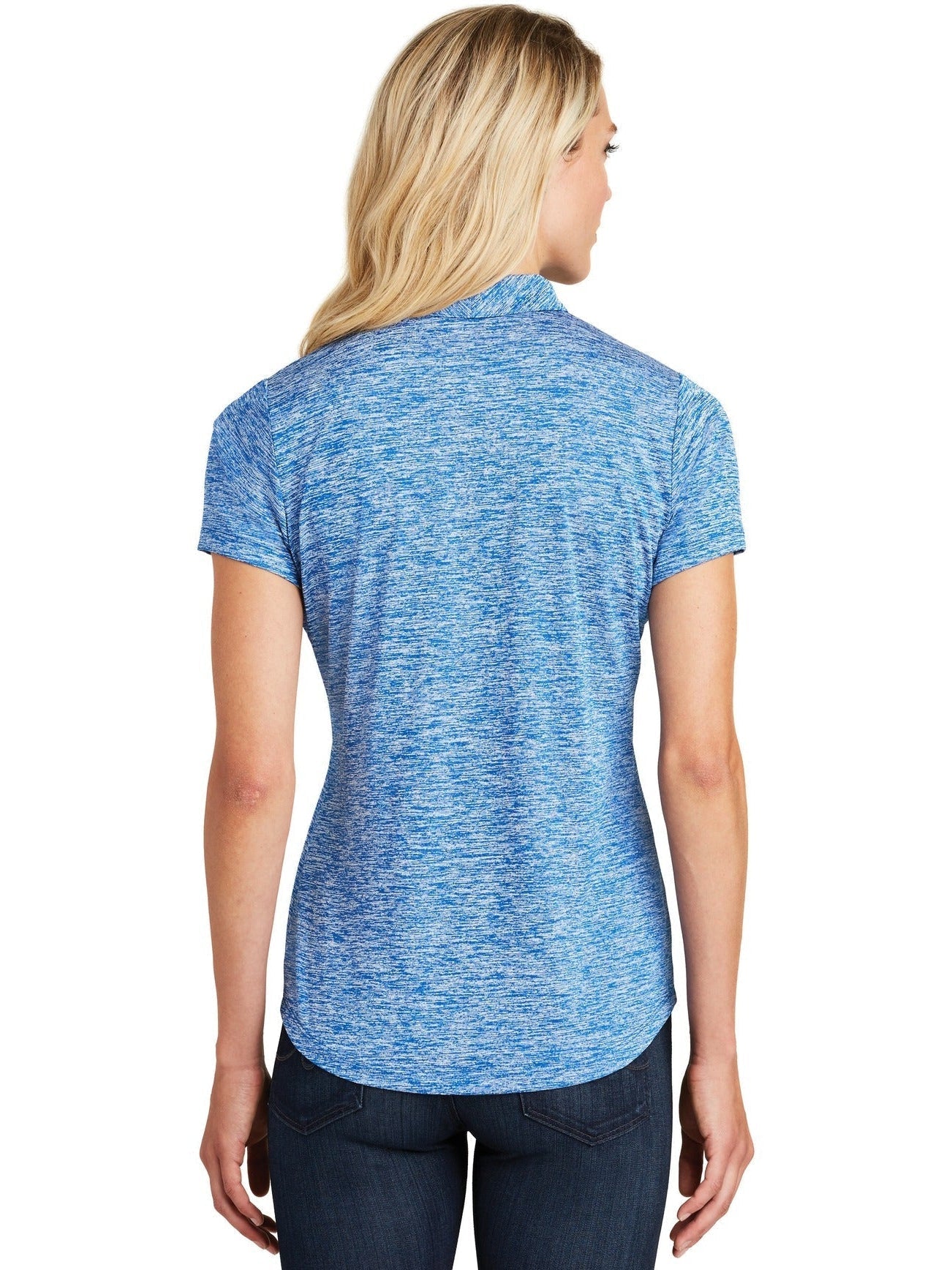 Sport-Tek Ladies PosiCharge Electric Heather Polo