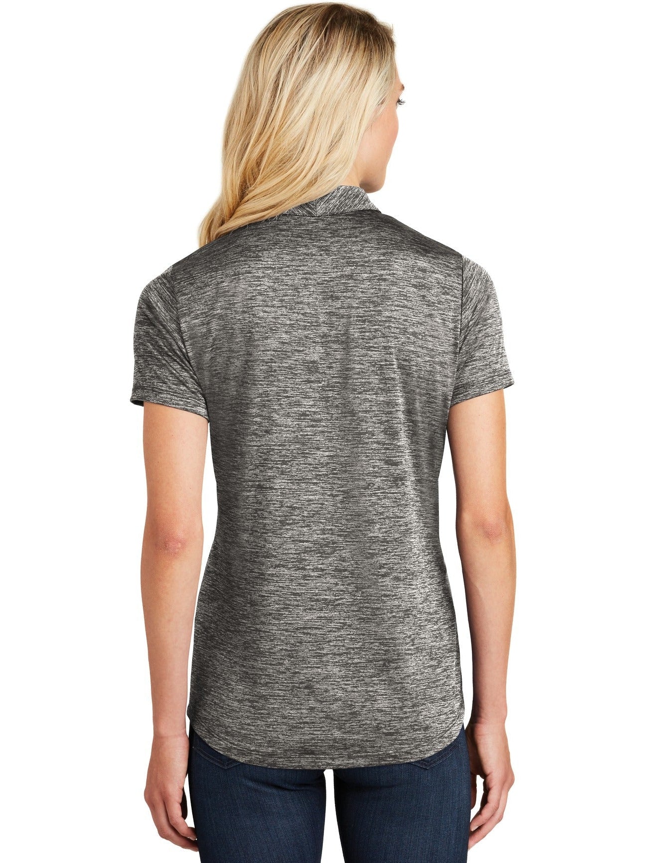 Sport-Tek Ladies PosiCharge Electric Heather Polo