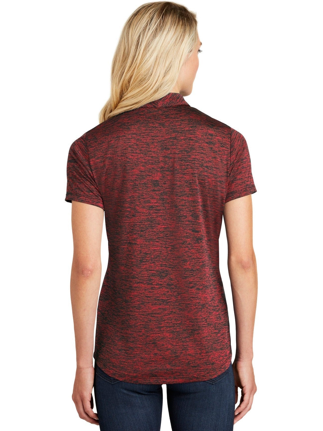 Sport-Tek Ladies PosiCharge Electric Heather Polo